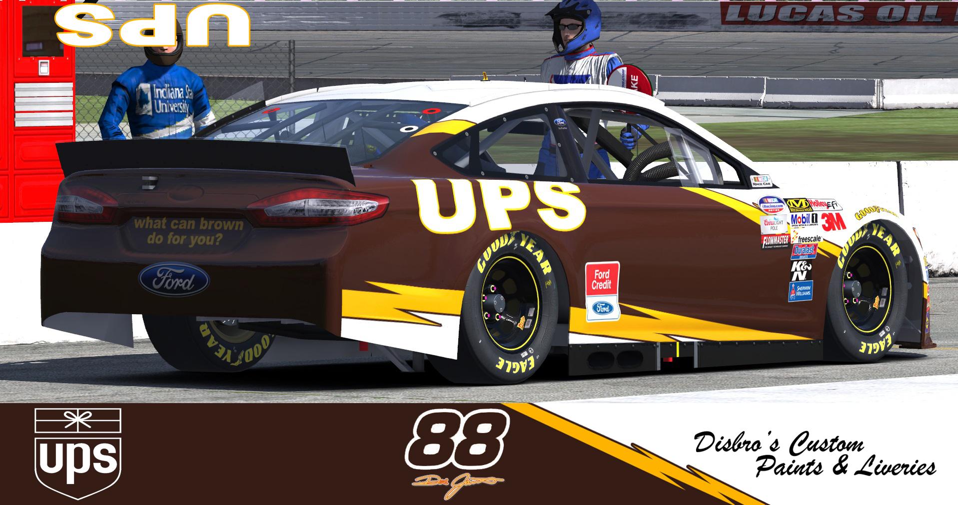 Dale Jarrett UPS Ford by Sean Disbro2 - Trading Paints