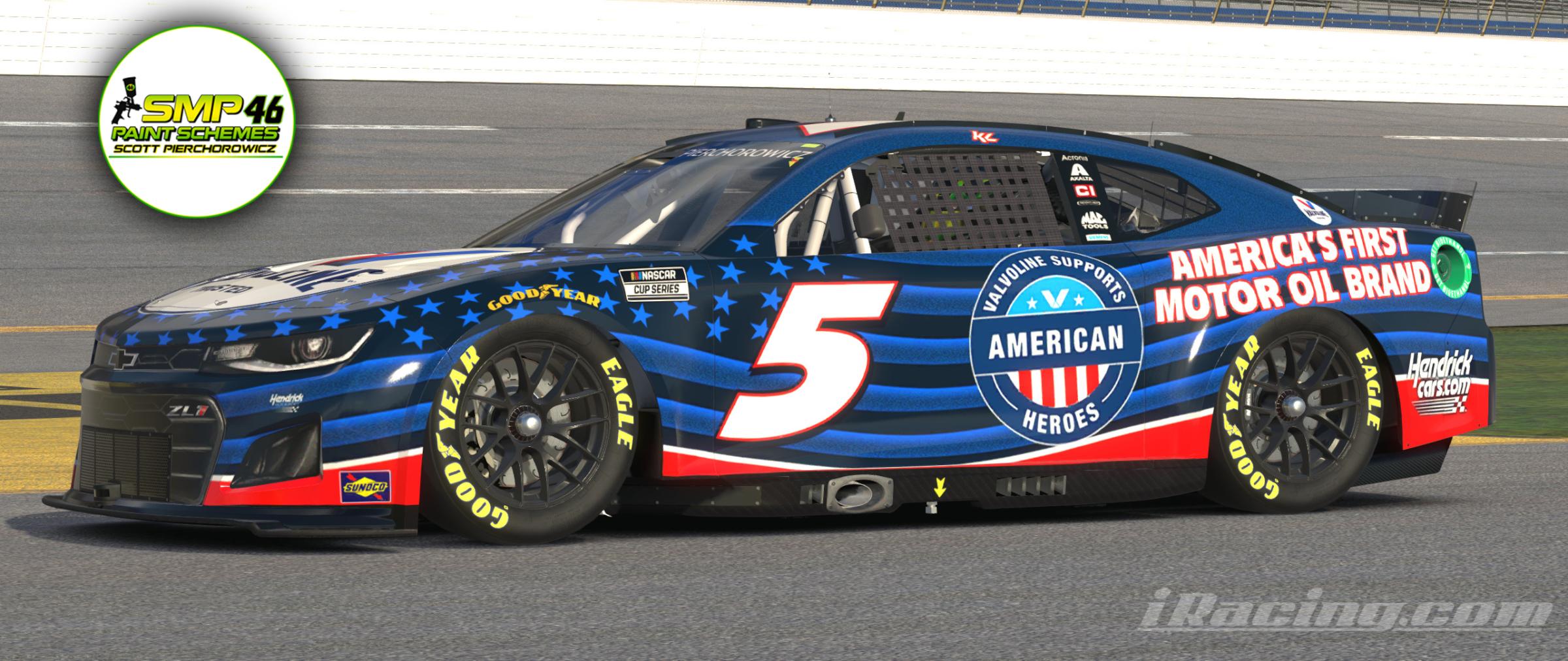 Preview of Kyle Larson Valvoline Supports American Heroes by Scott Pierchorowicz