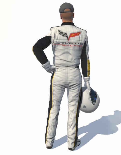 Corvette Racing C6 Suit by Pat Gabriel Trading Paints