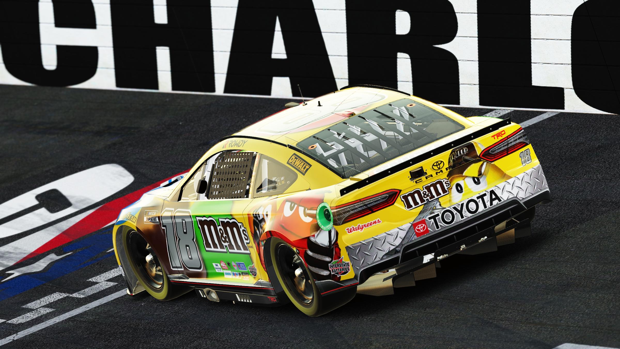 Kyle Busch 2008 M&Ms 2022 Camry Numbered by Aledam Contreras Trading