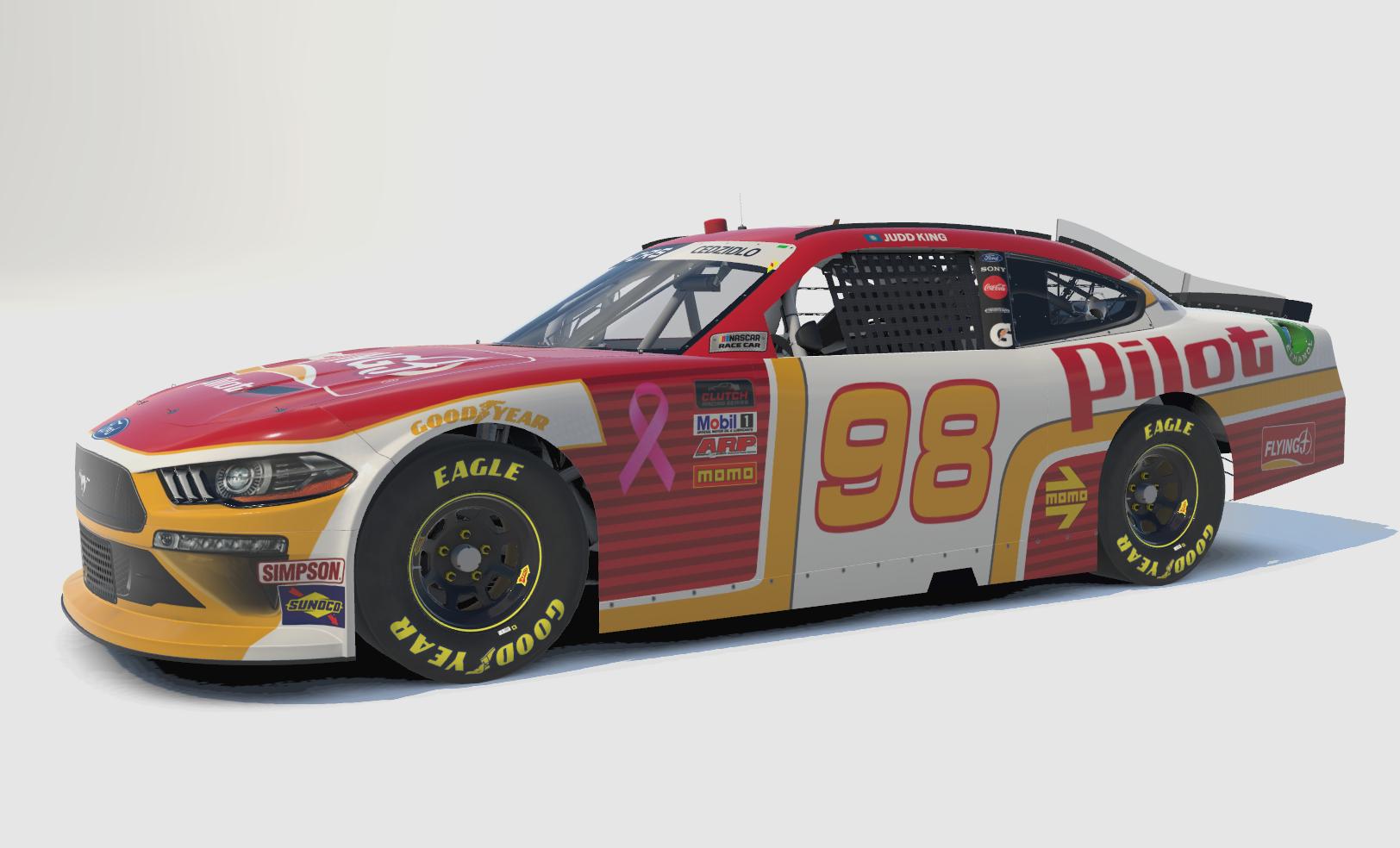 Pilot Flying J Truck Stop NASCAR Xfinity Ford Mustang by Travis Cedzidlo Trading Paints