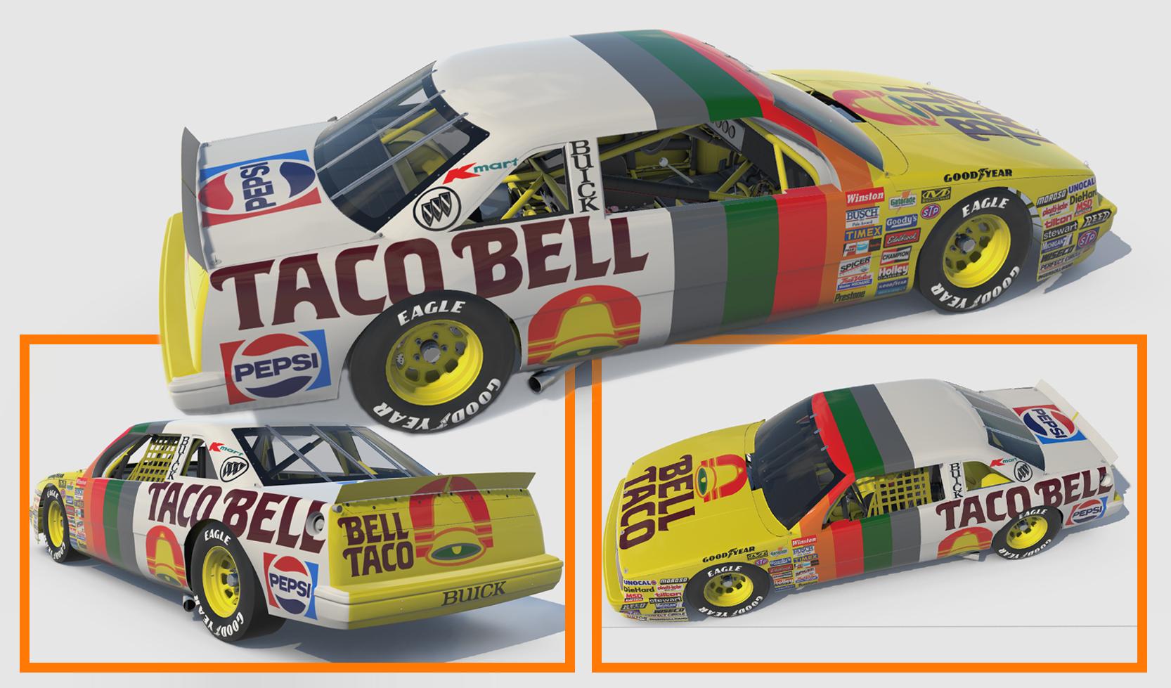 Nascar Buick Taco Bell by Clyde Coman - Trading Paints