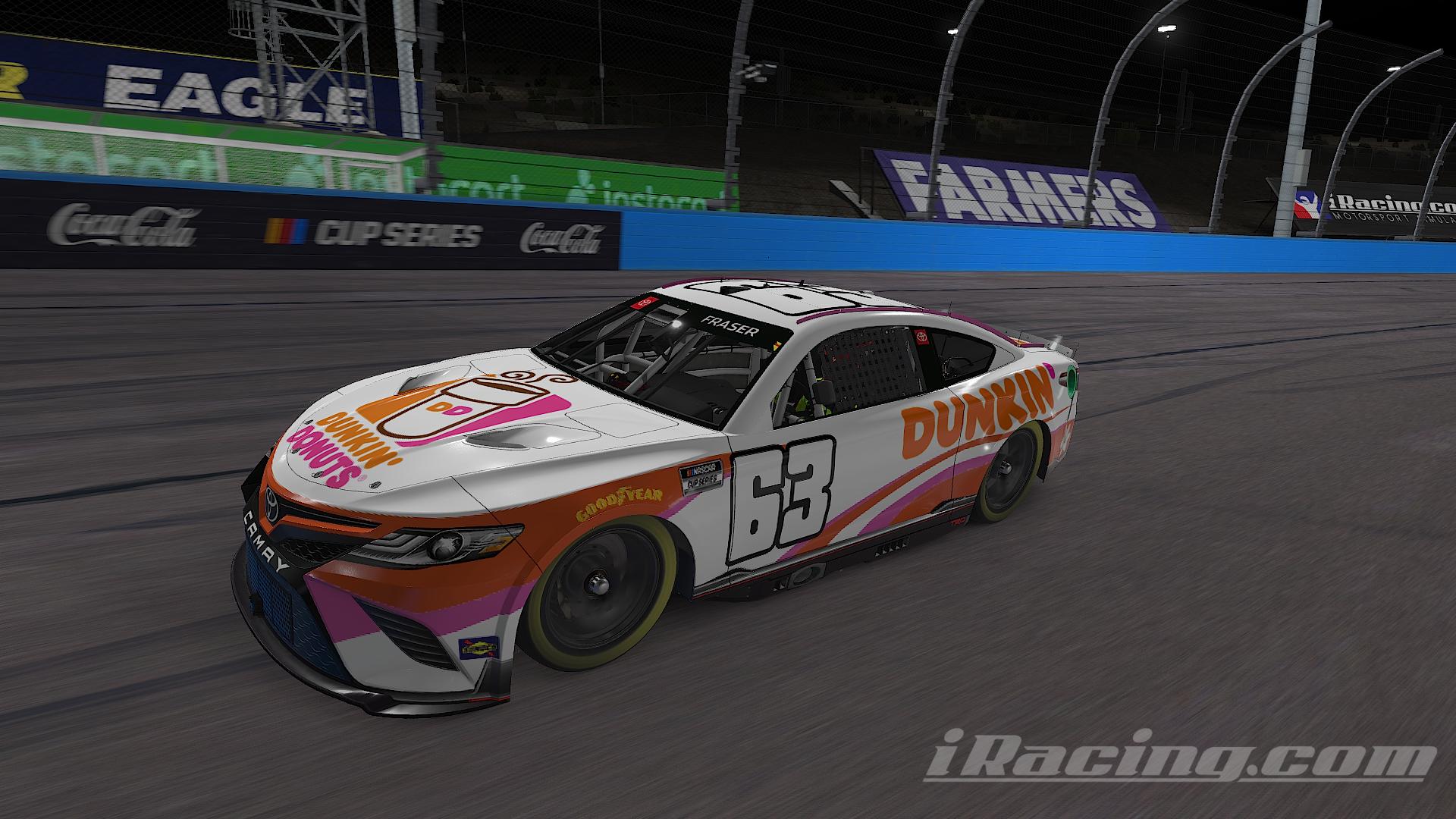 White and Orange Dunkin Next Gen Toyota Camry by Zachary Fraser