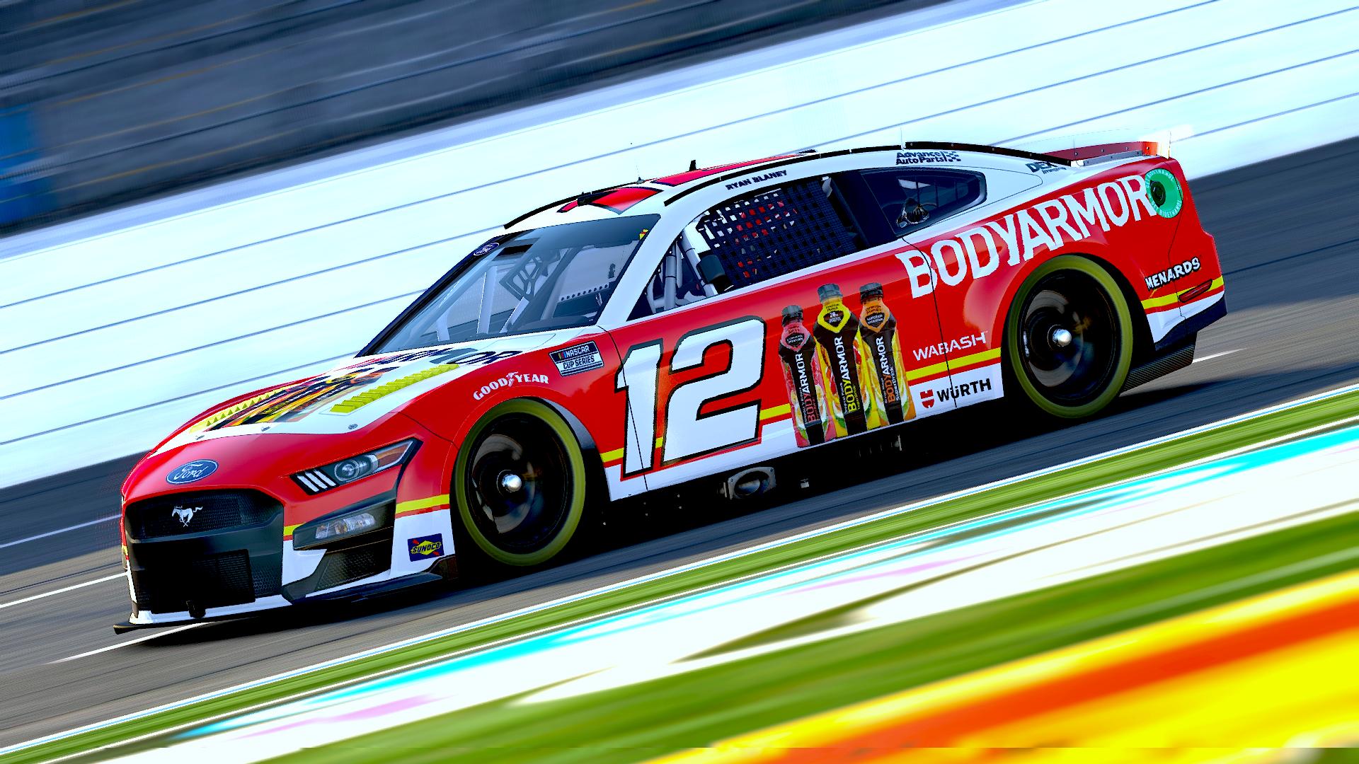 Ryan Blaney 2022 BodyArmor (Sim Stamp) by Jerry E Rodriguez - Trading