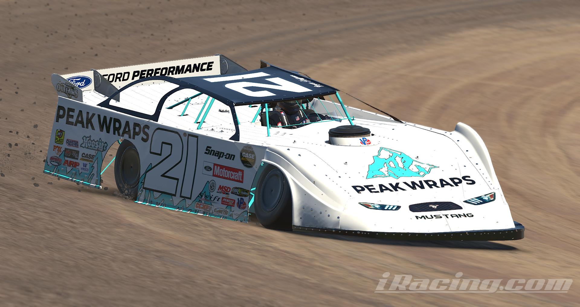 Peak iRacing Wraps Dirt Late Model by Bryce Hoffman Trading Paints