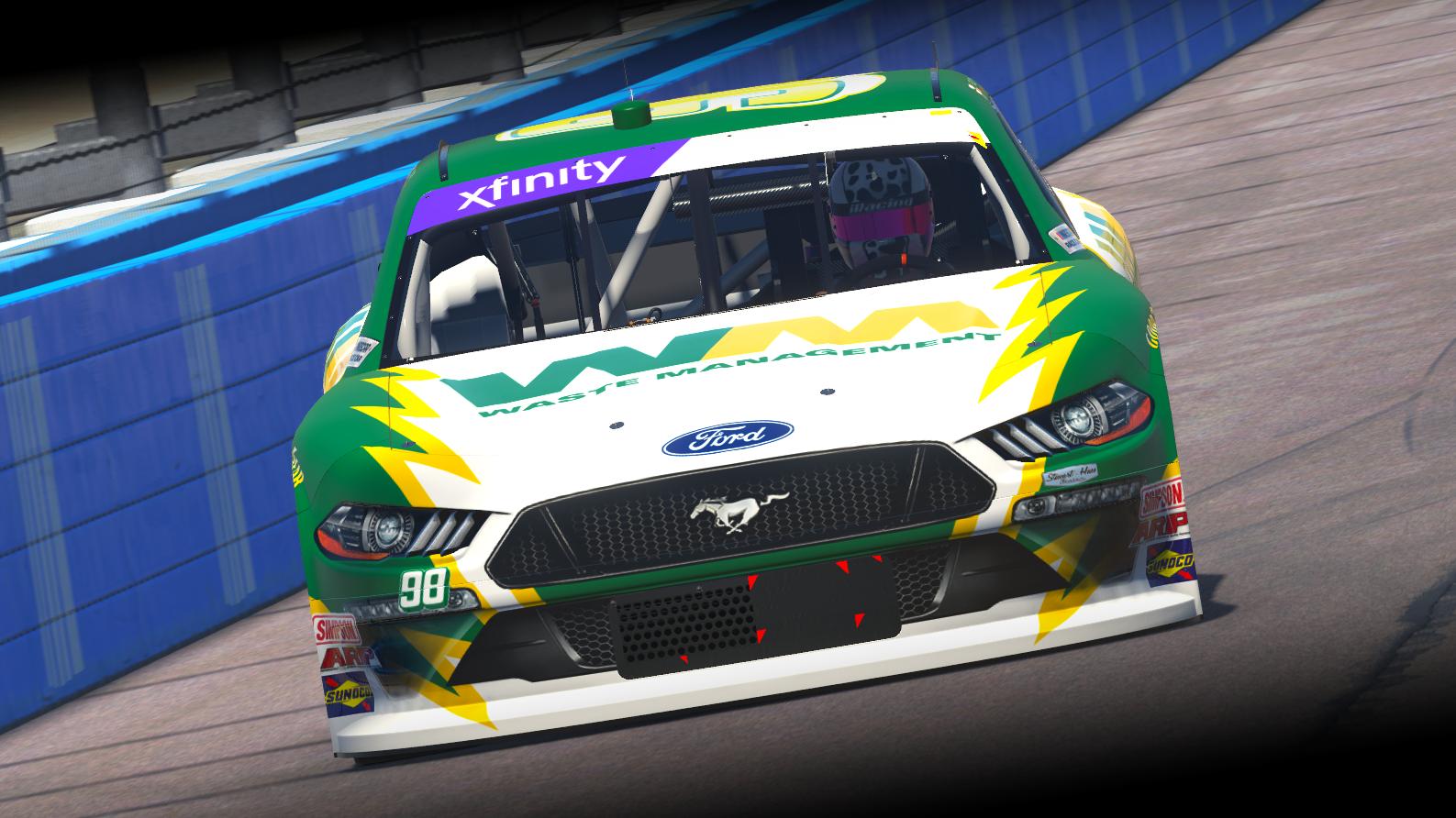 Preview of Riley Herbst 2022 Waste Management Mustang (No Number) by Evan Pienta