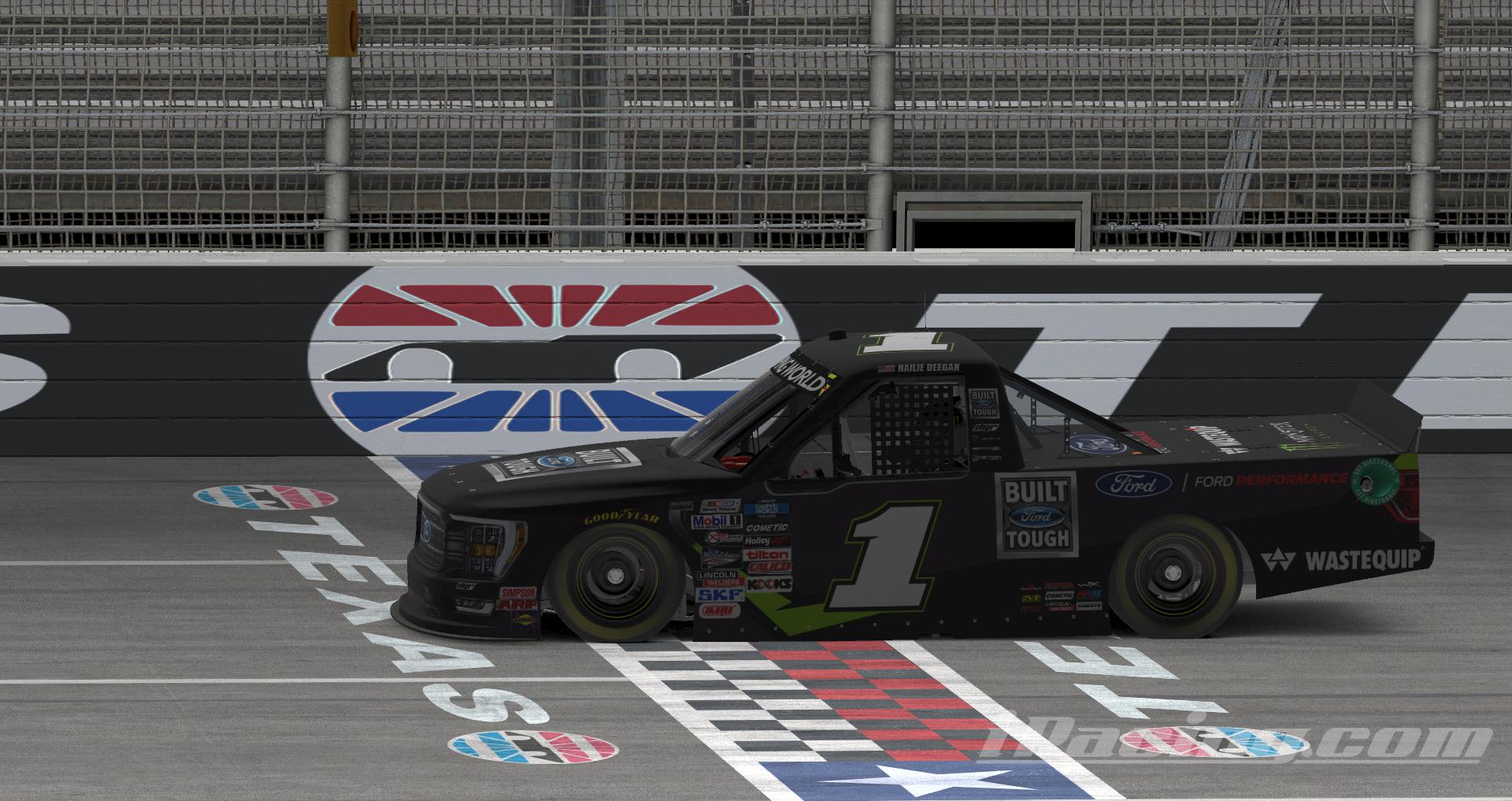 Preview of Hailie Deegan #1 Ford Performance 2022 NASCAR Camping World Truck Series With Custom Number by Ryan Broderick