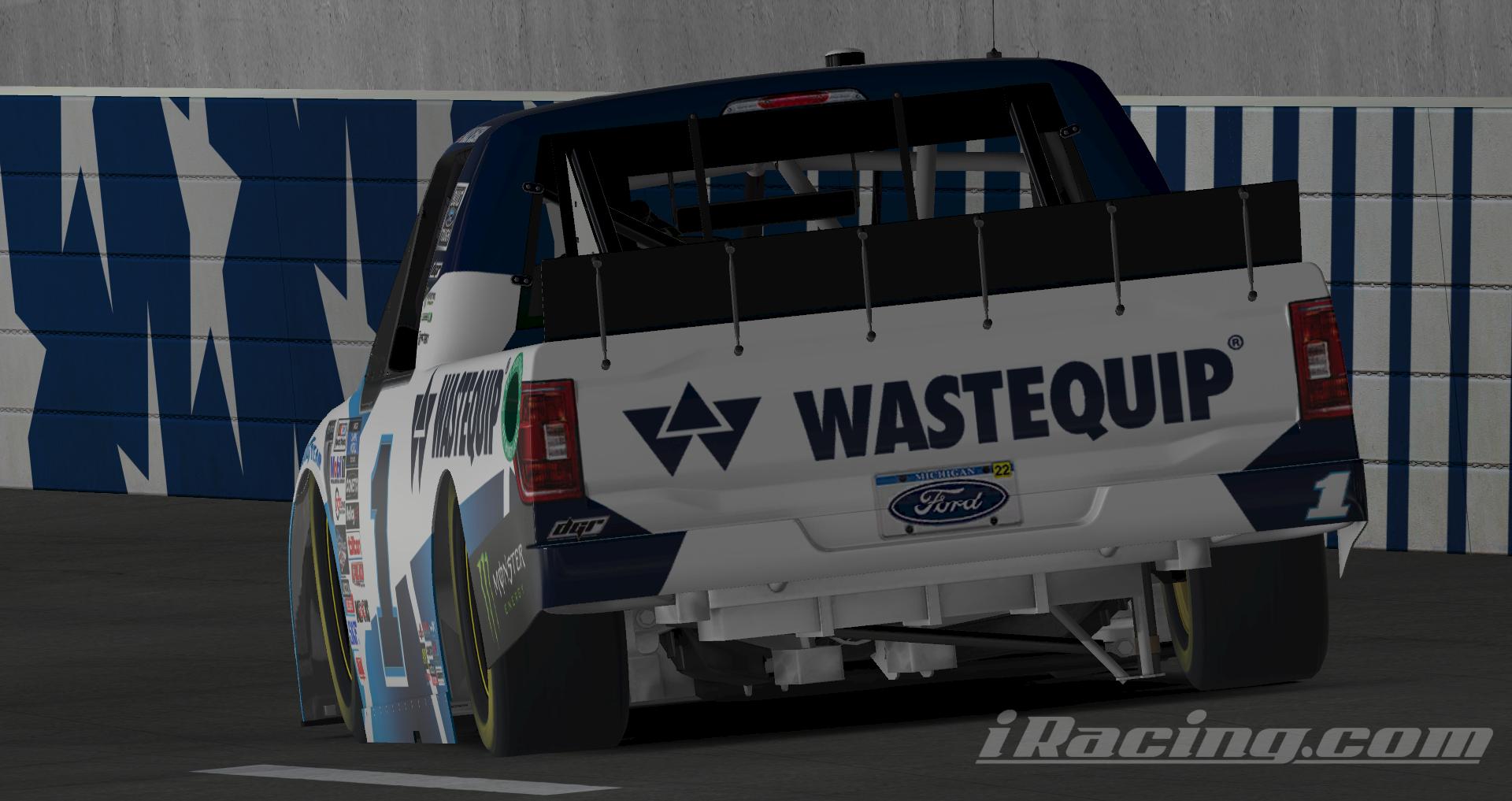 Preview of Hailie Deegan #1 Wastequip V3 2022 NASCAR Camping World Truck Series With Custom Number by Ryan Broderick