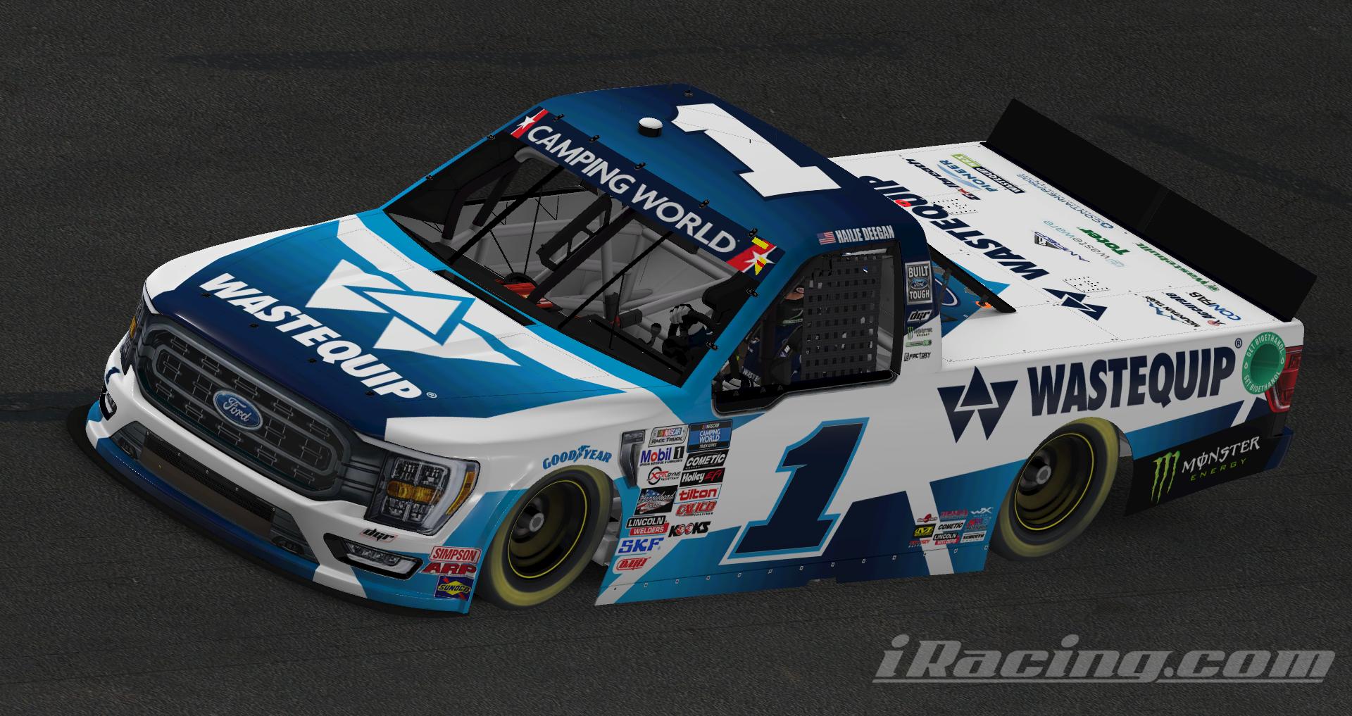 Preview of Hailie Deegan #1 Wastequip V3 2022 NASCAR Camping World Truck Series by Ryan Broderick