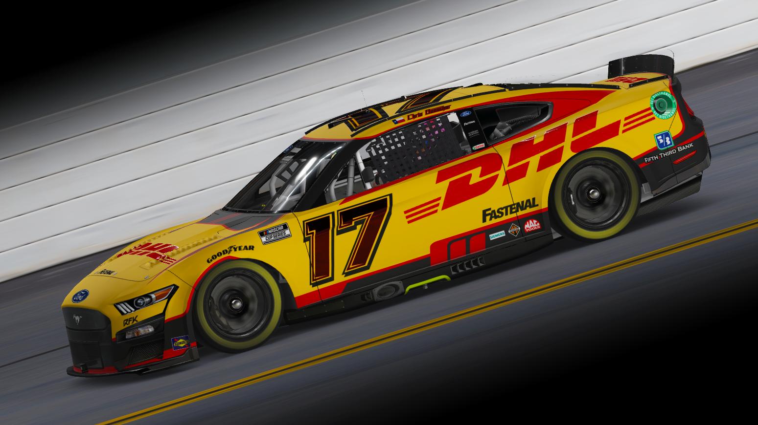 Preview of Chris Buescher 2022 DHL Mustang Concept (No Number) by Evan Pienta