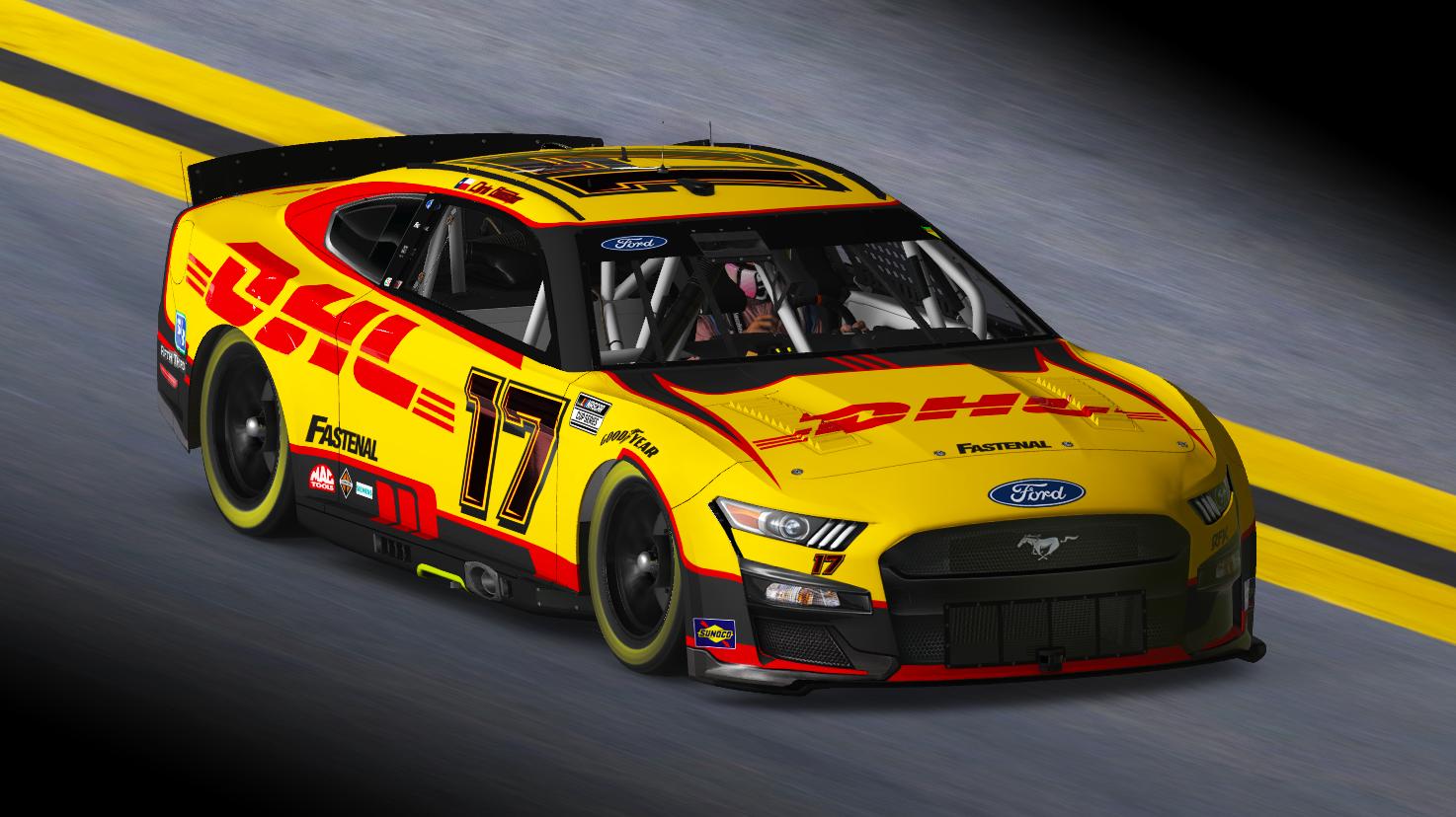 Preview of Chris Buescher 2022 DHL Mustang Concept (No Number) by Evan Pienta