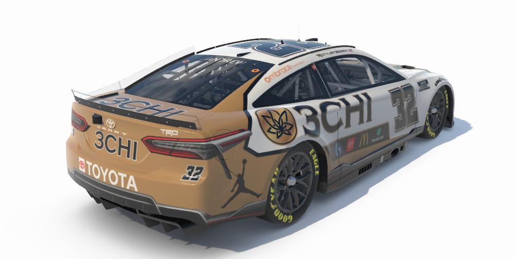 Tyler Reddick 3CHI 23XI Concept 2025 With Number by Ryan Andrew