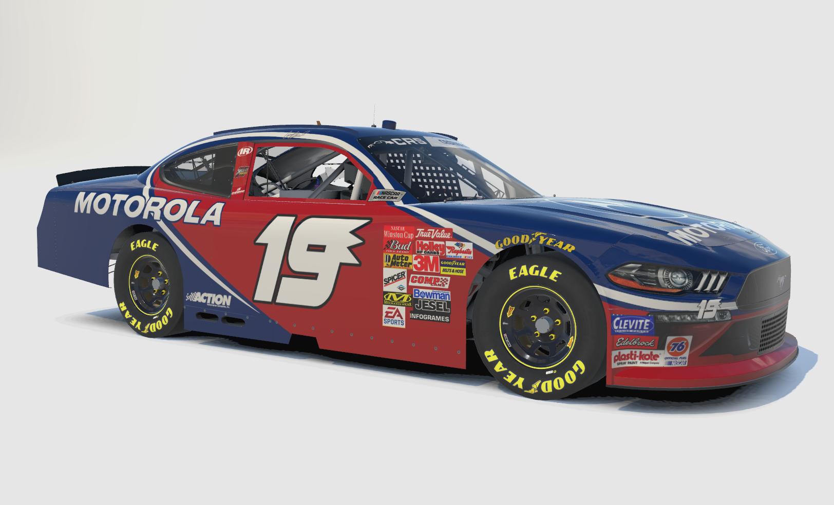 Casey Atwood Motorola Throwback NASCAR Xfinity Ford Mustang by Travis