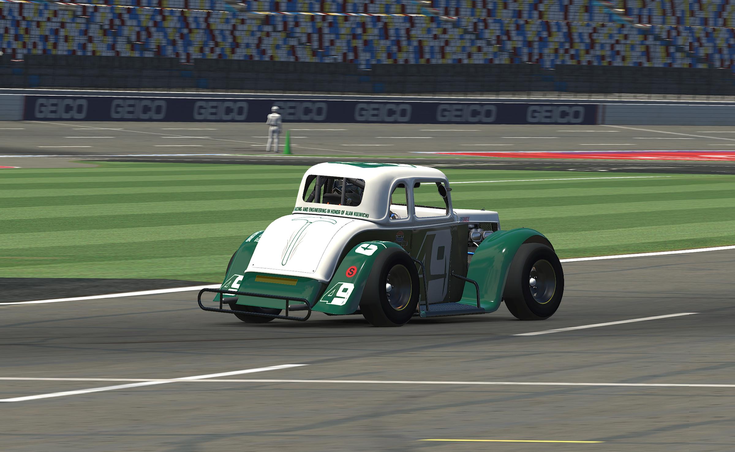 Preview of UNCC 49ers Racing Legend Car by Rocco V Procaccini