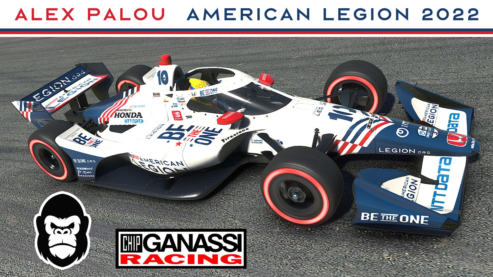 Alex Palou 10 Chip Ganassi Racing American Legion 2022 by