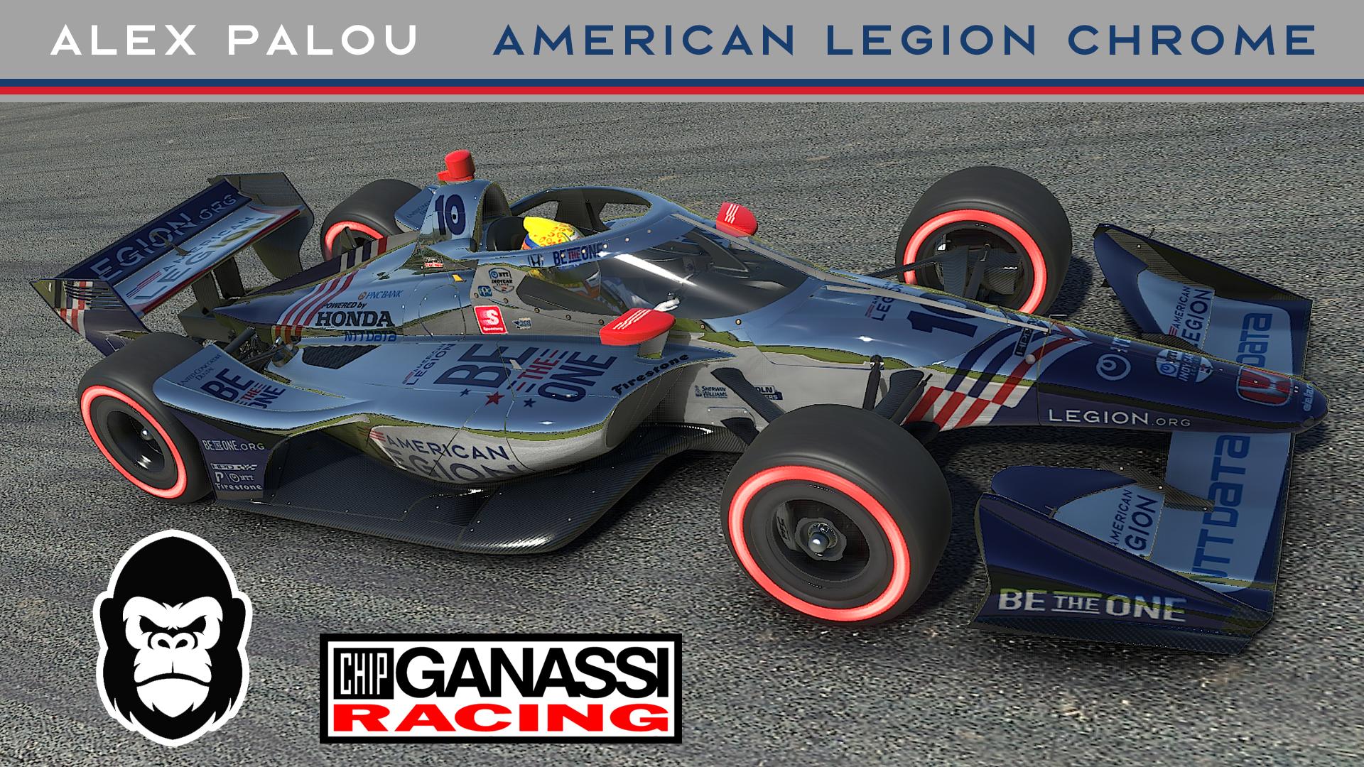 Alex Palou 10 Chip Ganassi Racing American Legion Chrome 2022 by