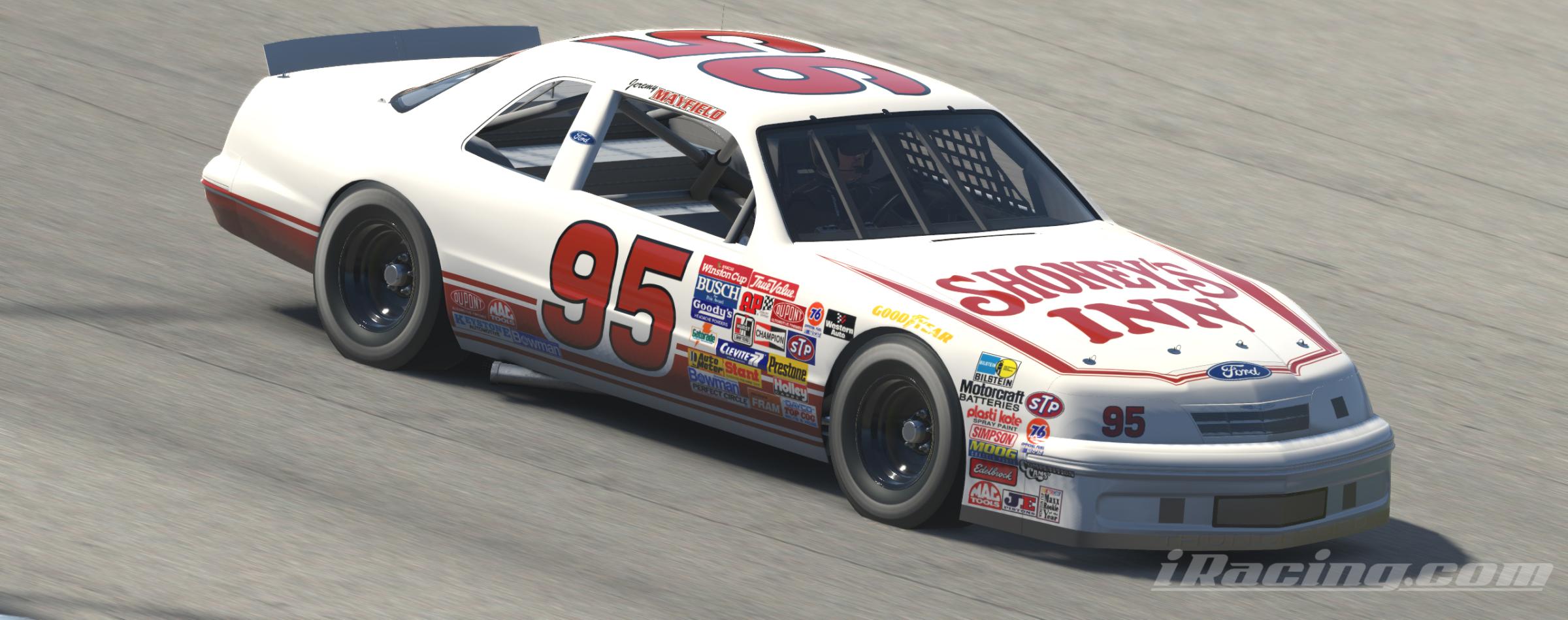 1994 95 Jeremy Mayfield Shoneys Inn Ford Winston Cup by William Goshen Trading Paints