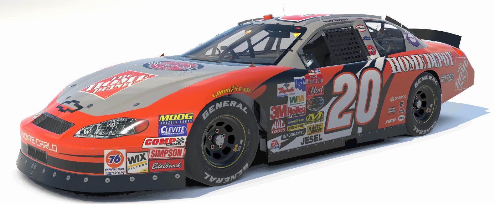 2003 Tony Stewart 20 Winston Victory Lap/Home Depot Monte Carlo by Steven Waller Trading Paints