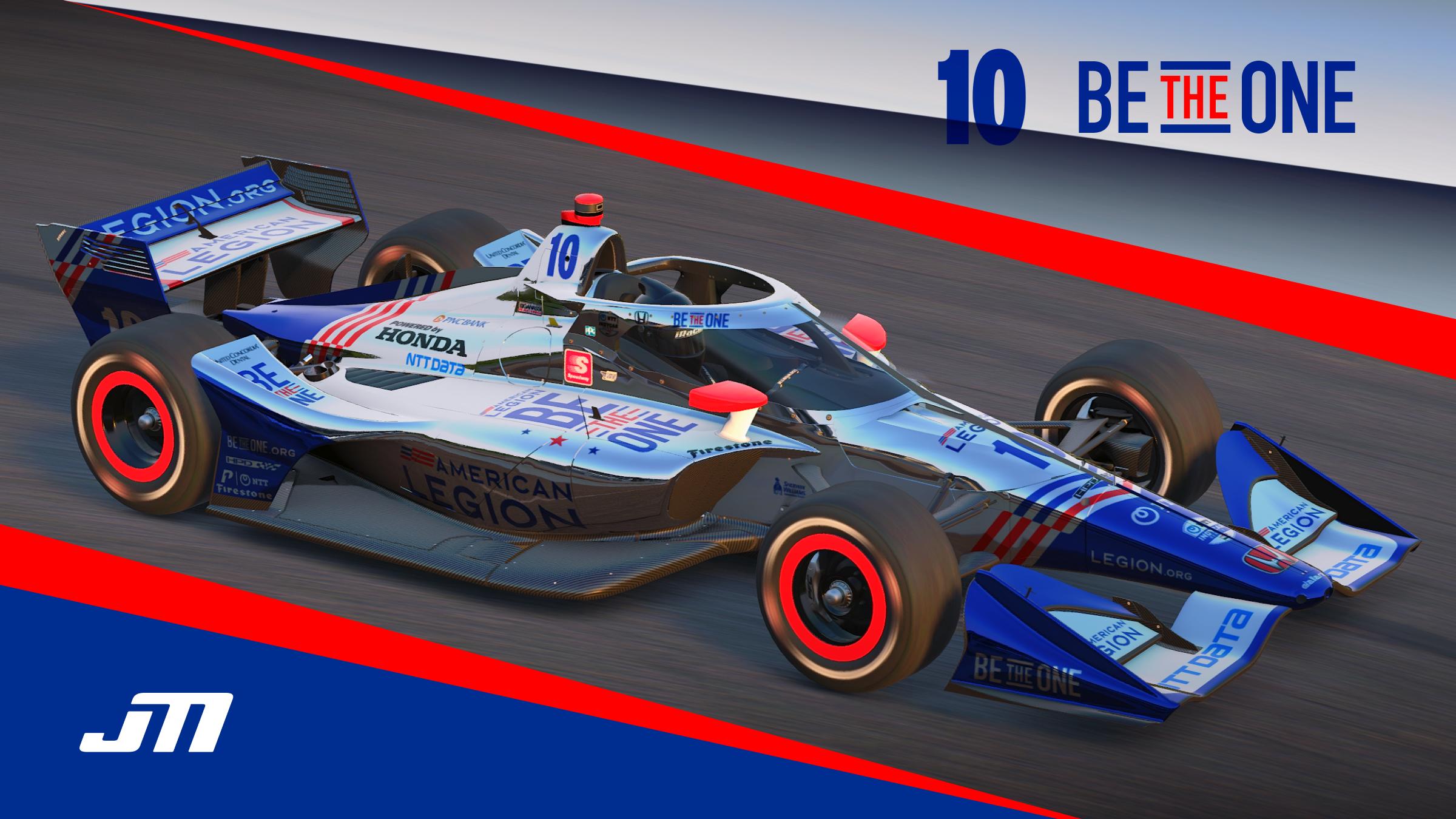 2022 Alex Palou 10 American Legion Be the One Chrome IndyCar with