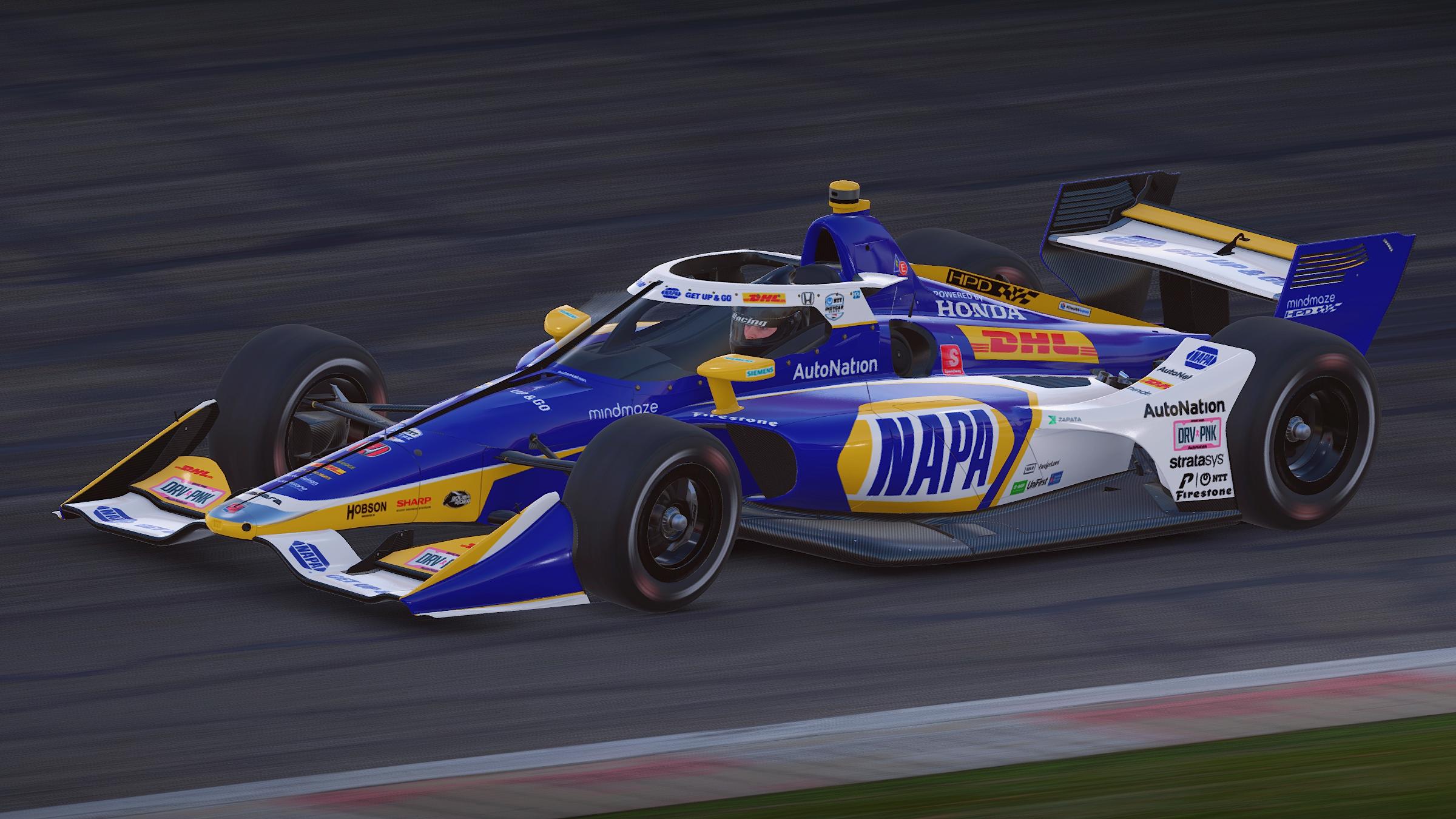 Preview of 2022 Romain Grosjean NAPA Get Up & Go IndyCar by Jeff McKeand