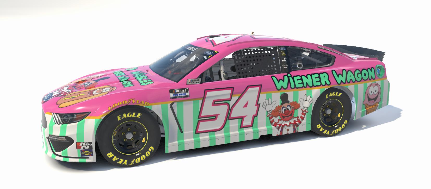 Dr. Wiggles Wiener Wagon 54 by Garet K. Trading Paints