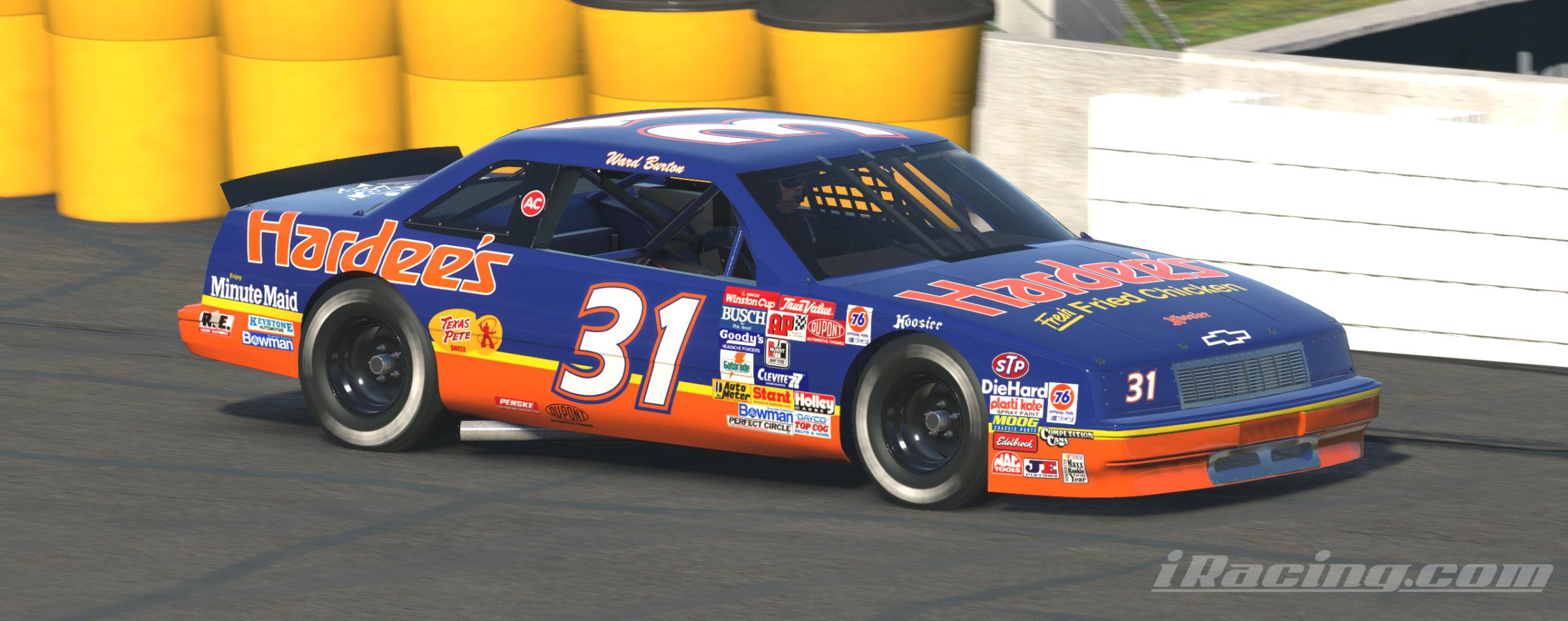 1994 31 Ward Burton Hardees Chevy Winston Cup by William Goshen