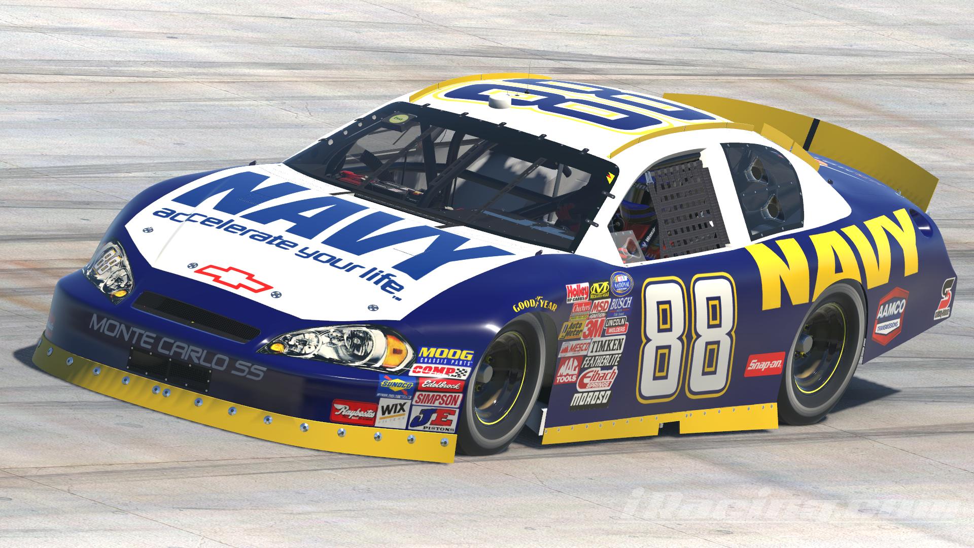 2007 Brad Keselowski 88 Navy by Bryson Hixenbaugh Trading Paints