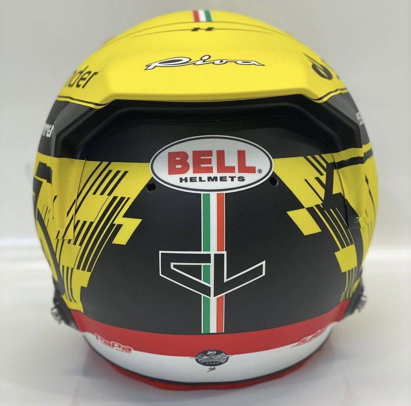 Preview of CHARLES LECLERC - MONZA 2022 SPECIAL HELMET - FERRARI 75TH ANNIVERSARY by Andrea Dalla Valle