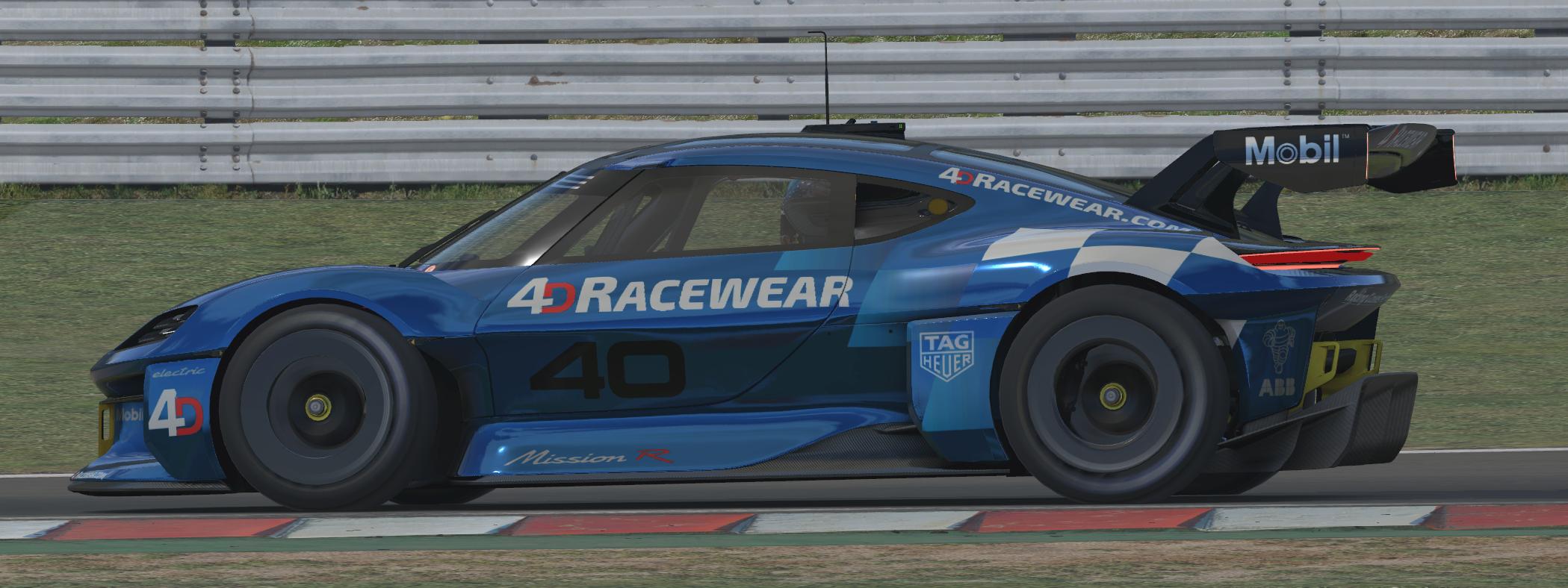 Porsche Mission R Electric Blue by Jim H. Trading Paints