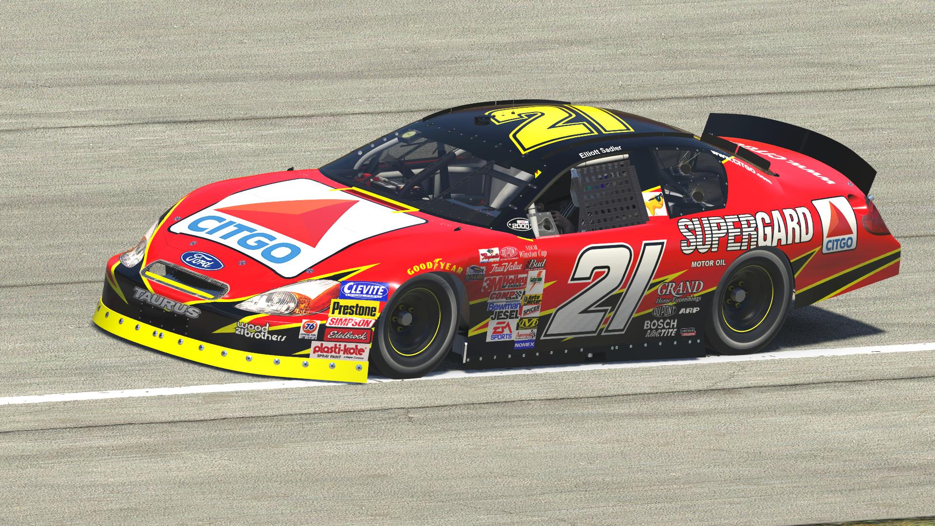 2000 Elliott Sadler Wood Brothers Racing Custom Number Citgo