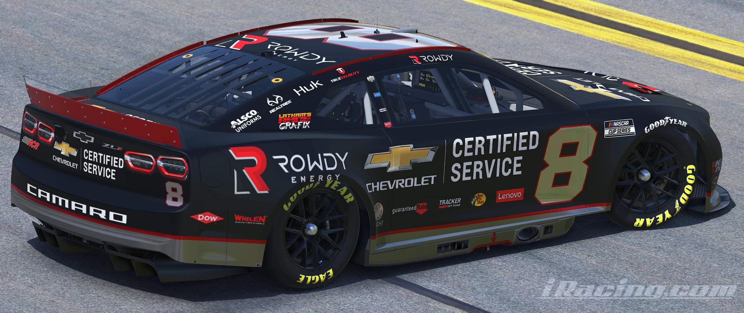 Preview of 2023 - #8 Kyle Busch Chevrolet Certified Service / Rowdy Energy Chevrolet Camaro Concept by Timothy Latham