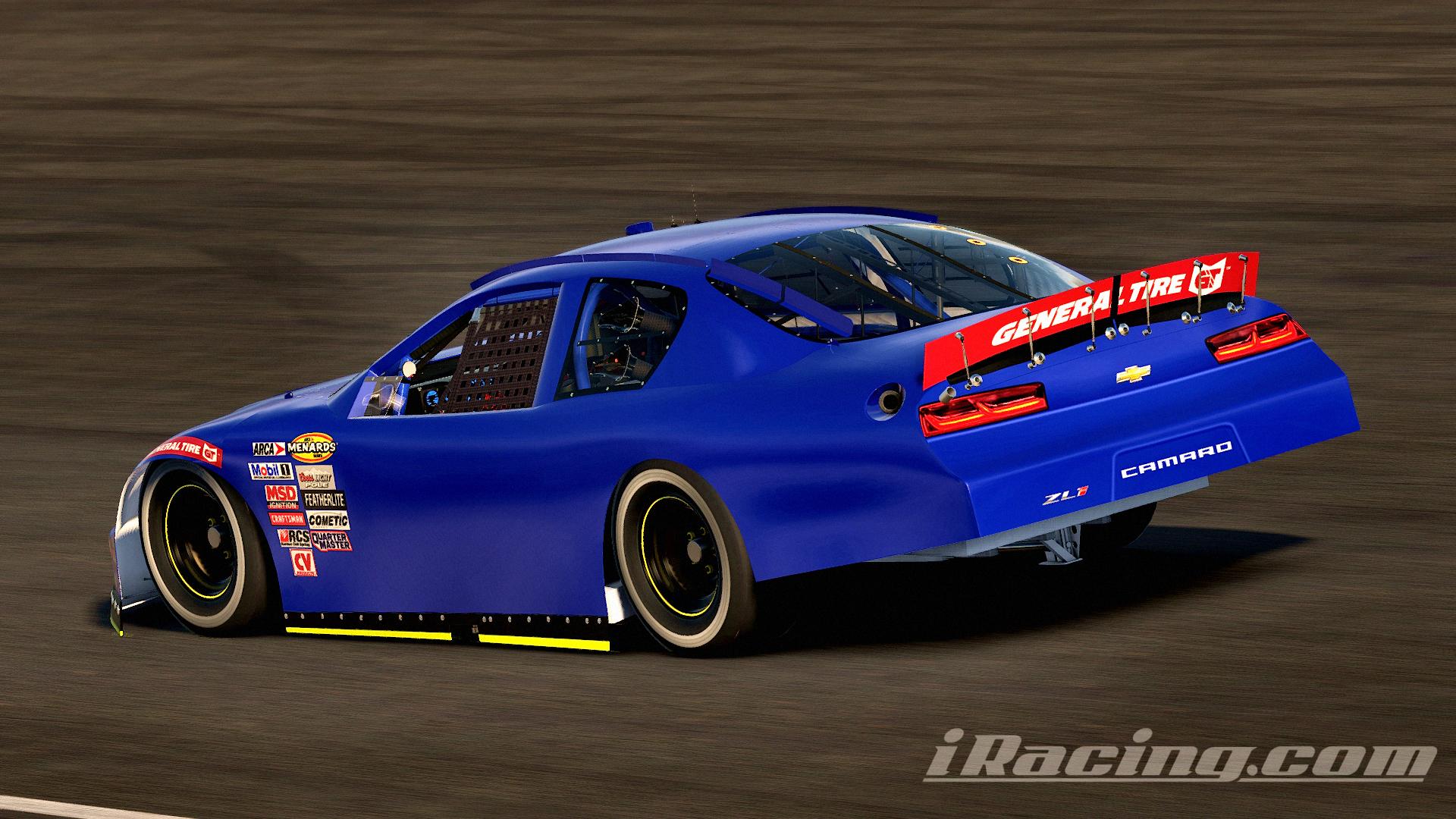 Preview of Blue Chevrolet Camaro (No Number) by Jonah Colbert