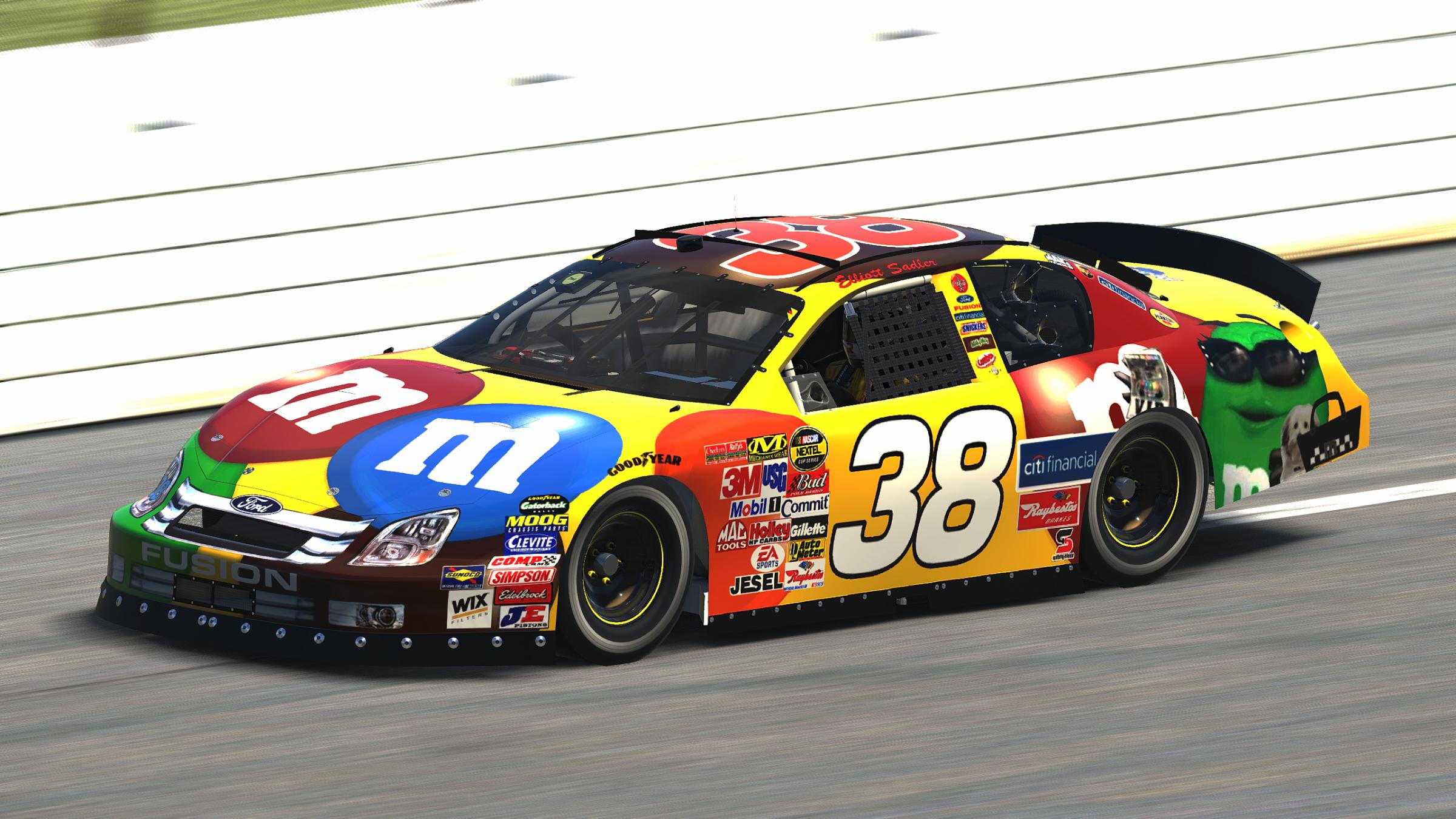 2006 Elliott Sadler M&Ms Ford Fusion (Custom Numbered 38) by Aledam Contreras - Trading Paints