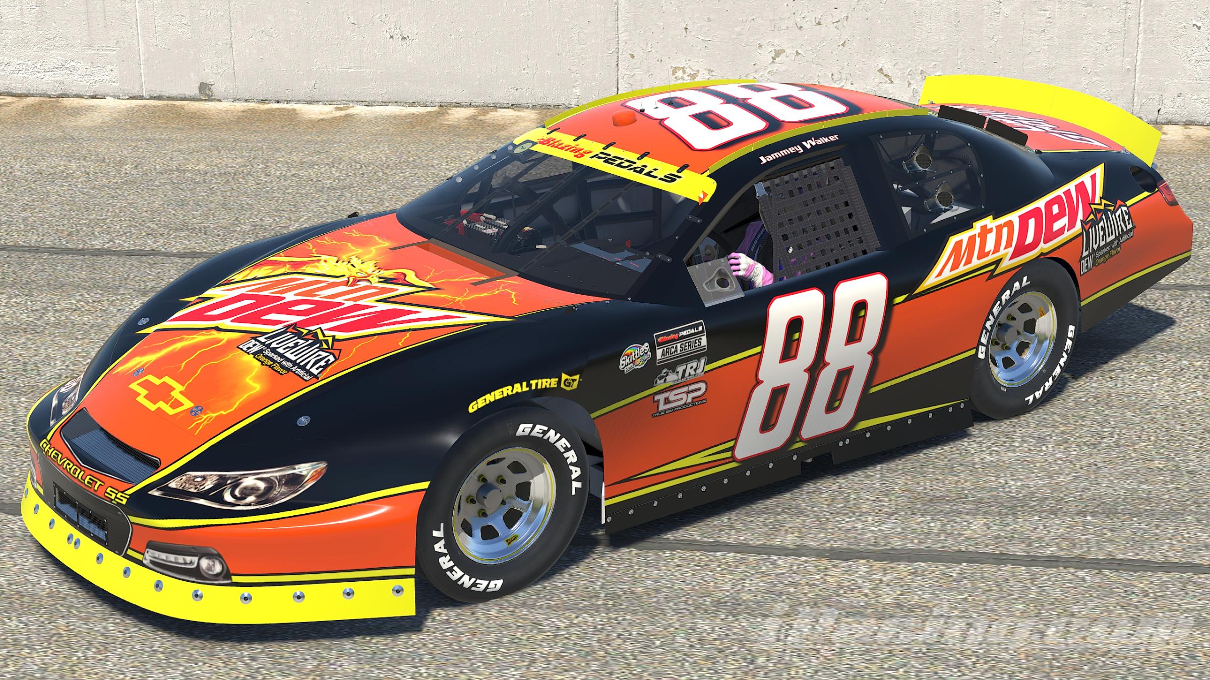Live Wire Black ARCA 2022 BPL Playoff Custom 88 by Corey Rutherford