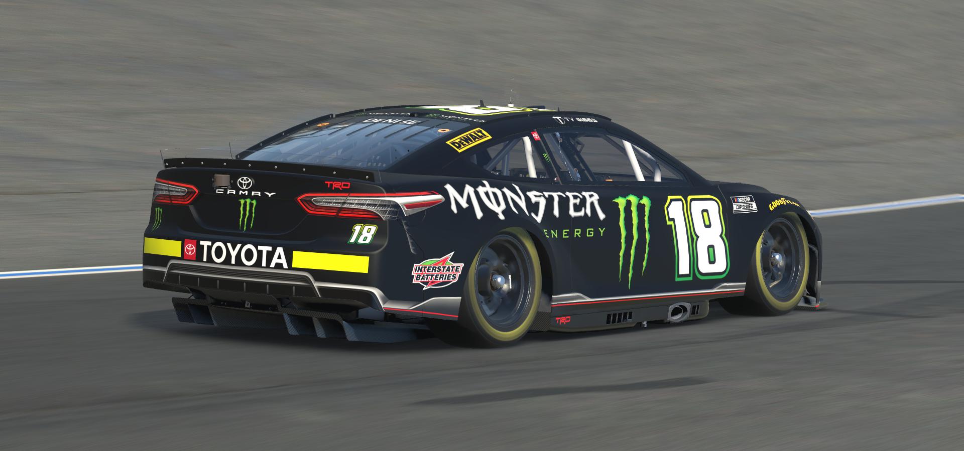 Ty Gibbs Monster Energy 18 Toyota Concept by Doug DeNise Trading Paints