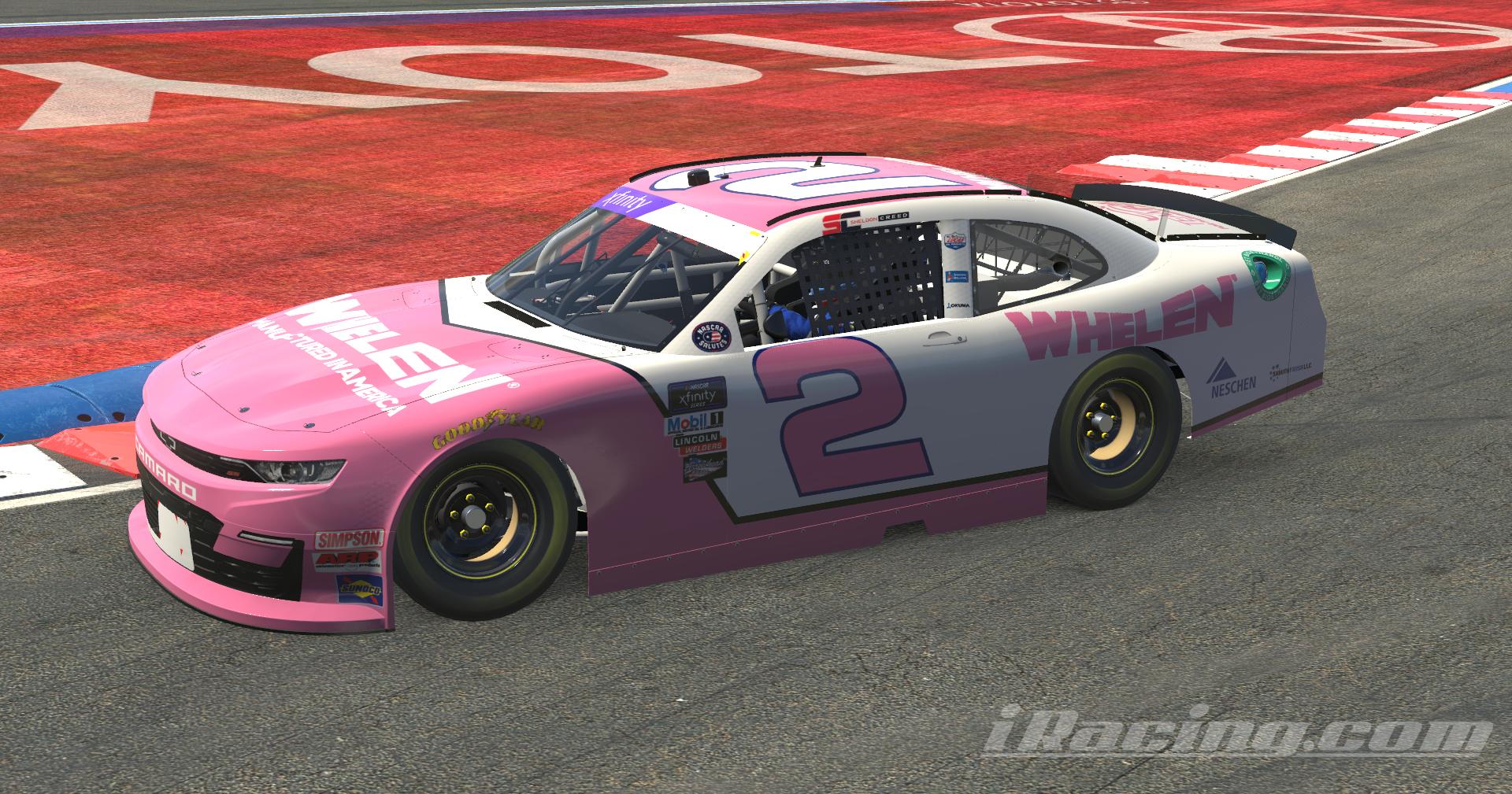 Sheldon Creed 2022 Whelen Pink Concept With Number by Martin Roberg