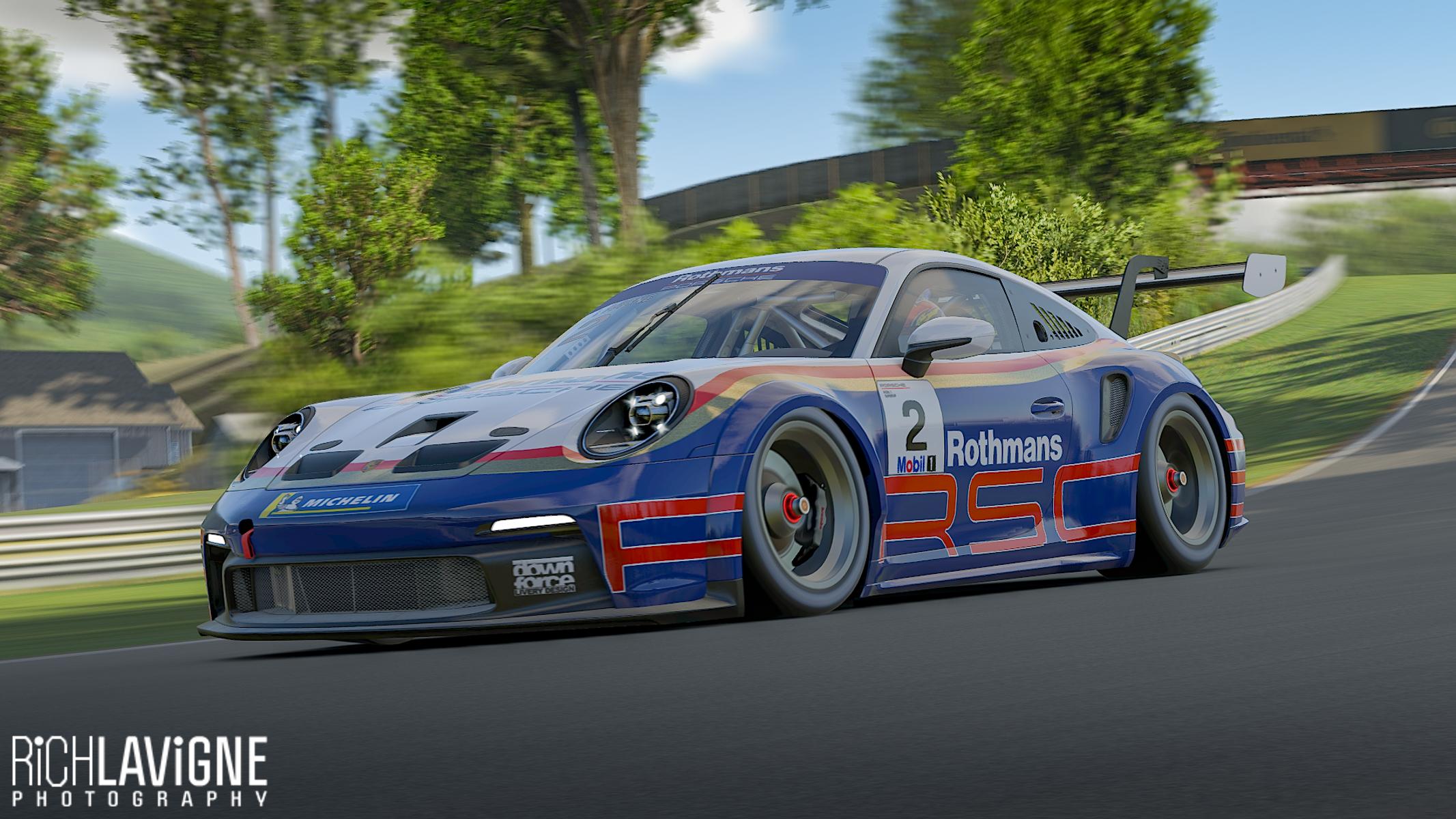 Rothmans 992 GT3 cup car by Richard Lavigne Trading Paints