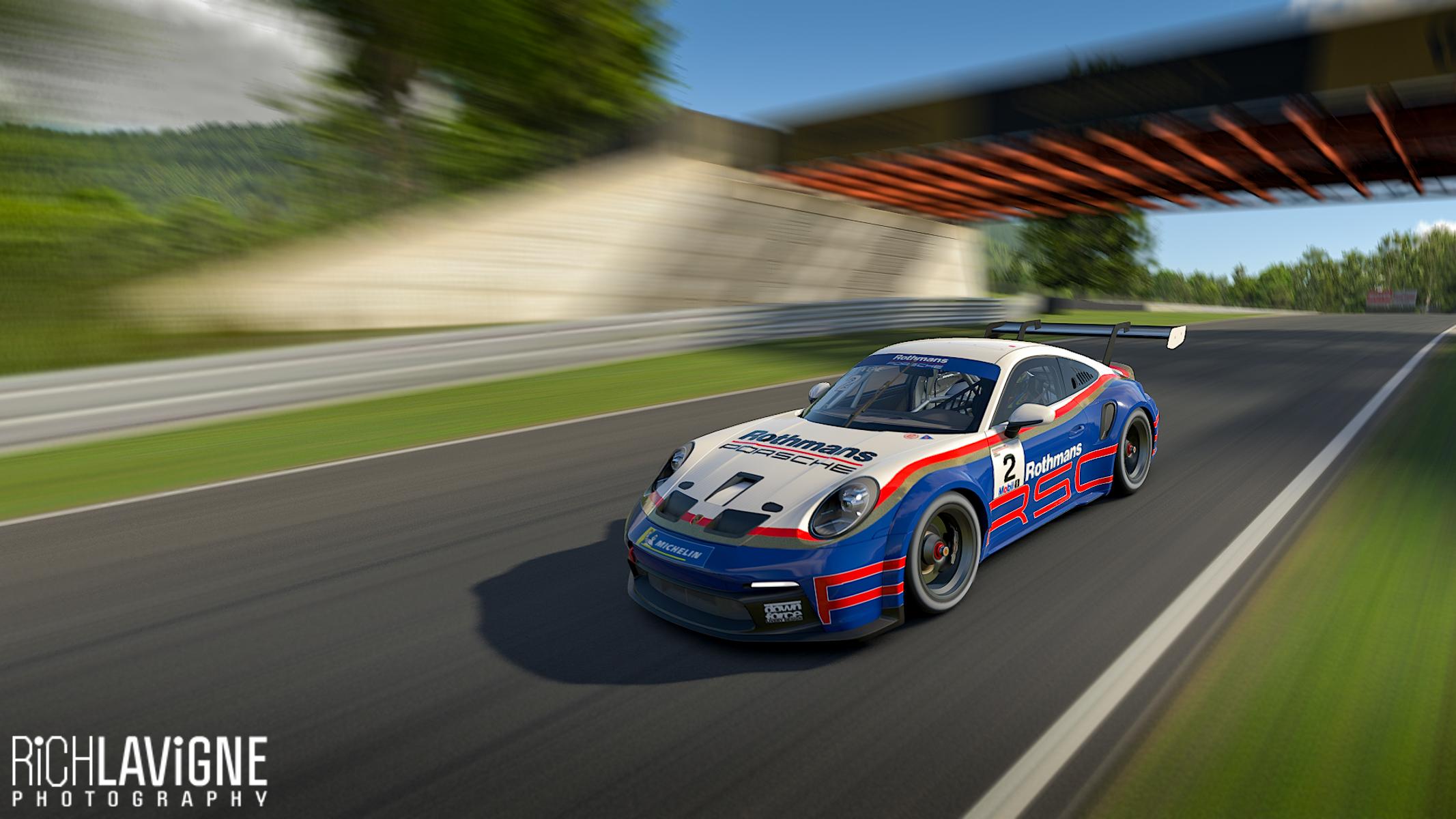 Rothmans 992 GT3 cup car by Richard Lavigne Trading Paints
