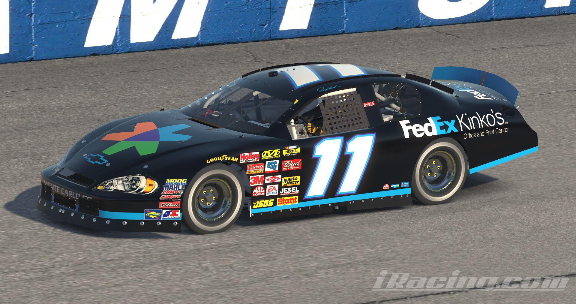 Denny Hamlins 11 FedEx Kinkos Chevy by Brandon Tregembo Trading Paints