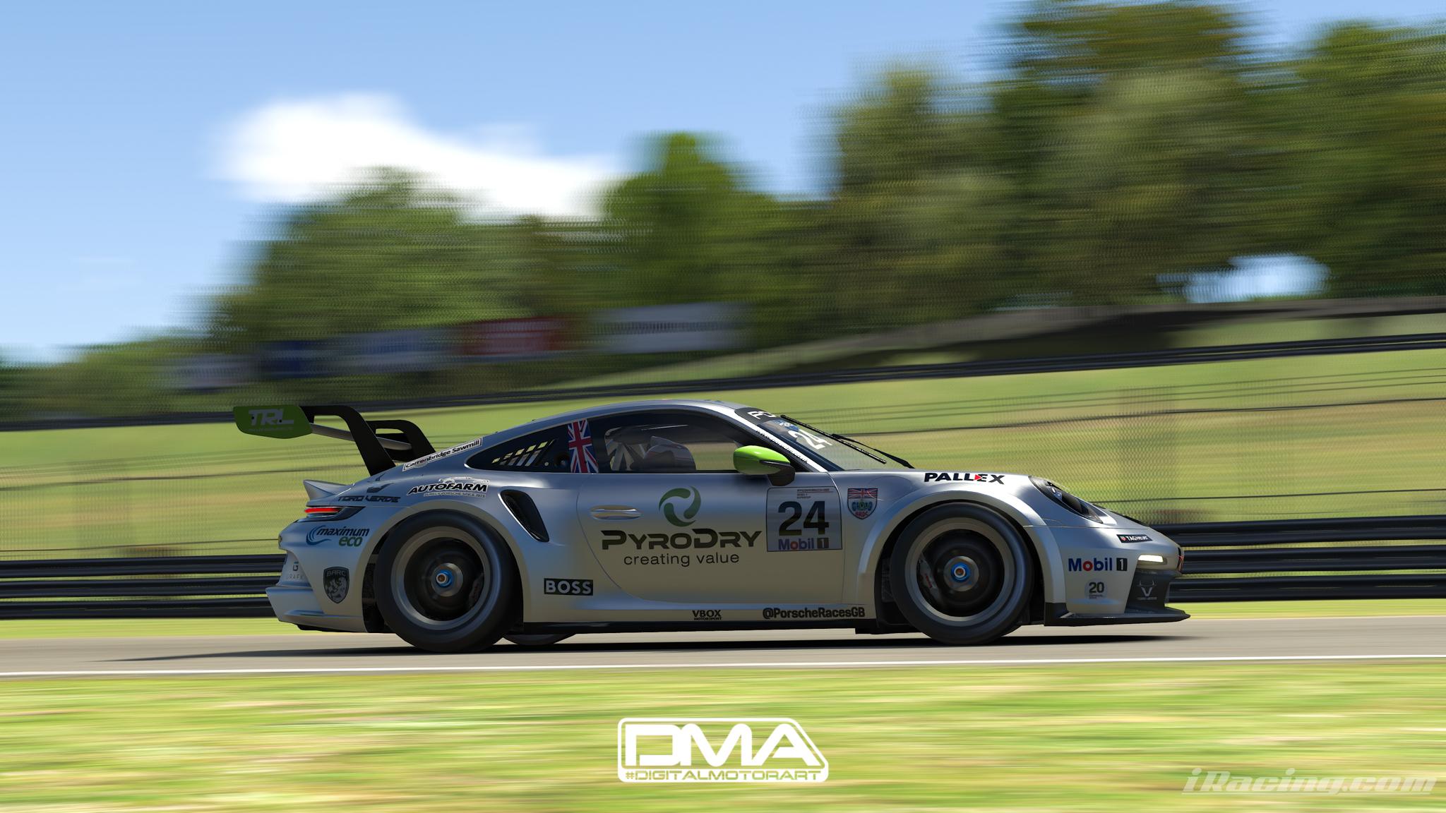 Ross Wylie Toro Verde GT Porsche Cup GB 2022 SIMSTAMPED by Stephen