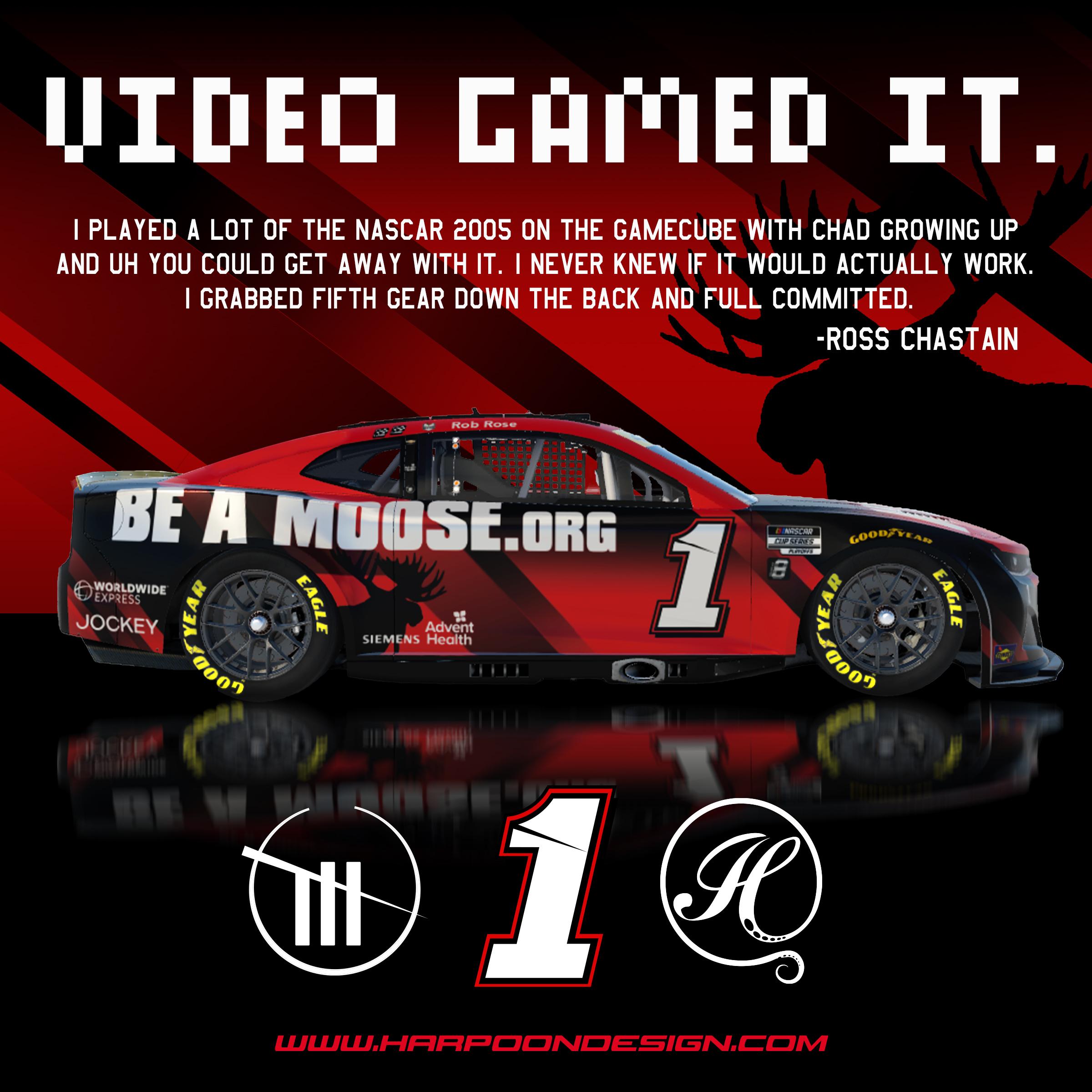 Preview of 2022 Ross Chastain Be a Moose Camaro by Brantley Roden