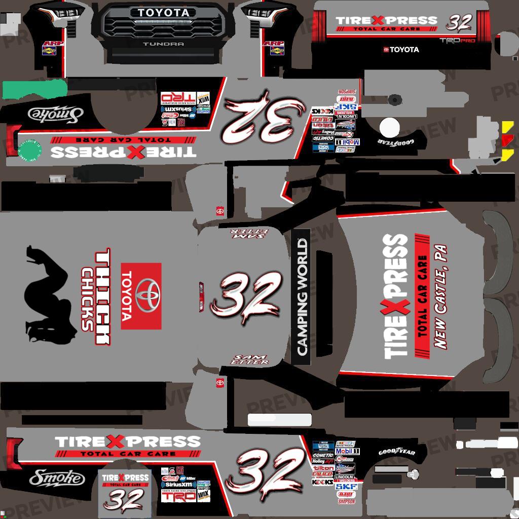 Sam Etter Xpress Tire Toyota by Scott D Thomason Trading Paints