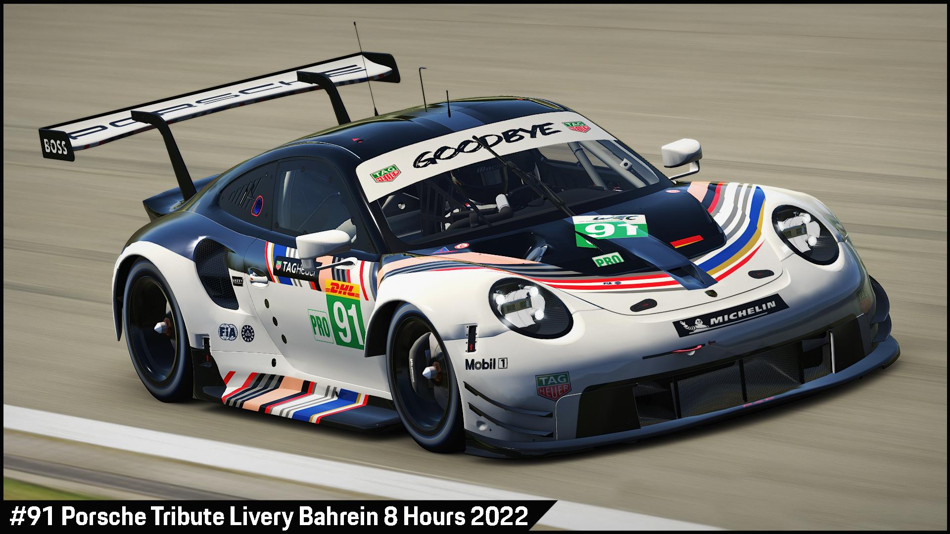 Preview of #91 Porsche Tribute Livery Bahrein 8 Hours 2022 by Sergio Hernando