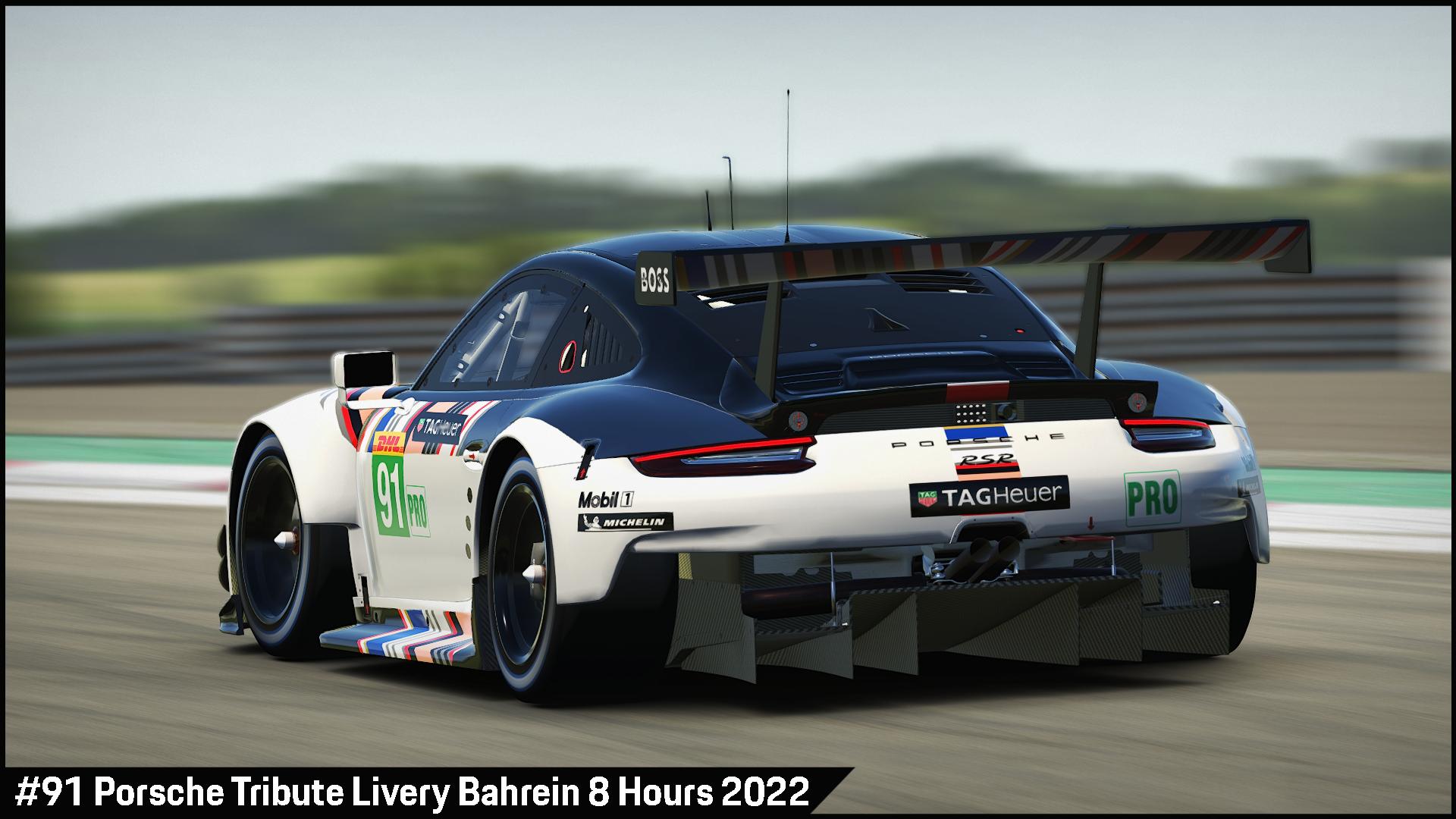 Preview of #91 Porsche Tribute Livery Bahrein 8 Hours 2022 by Sergio Hernando