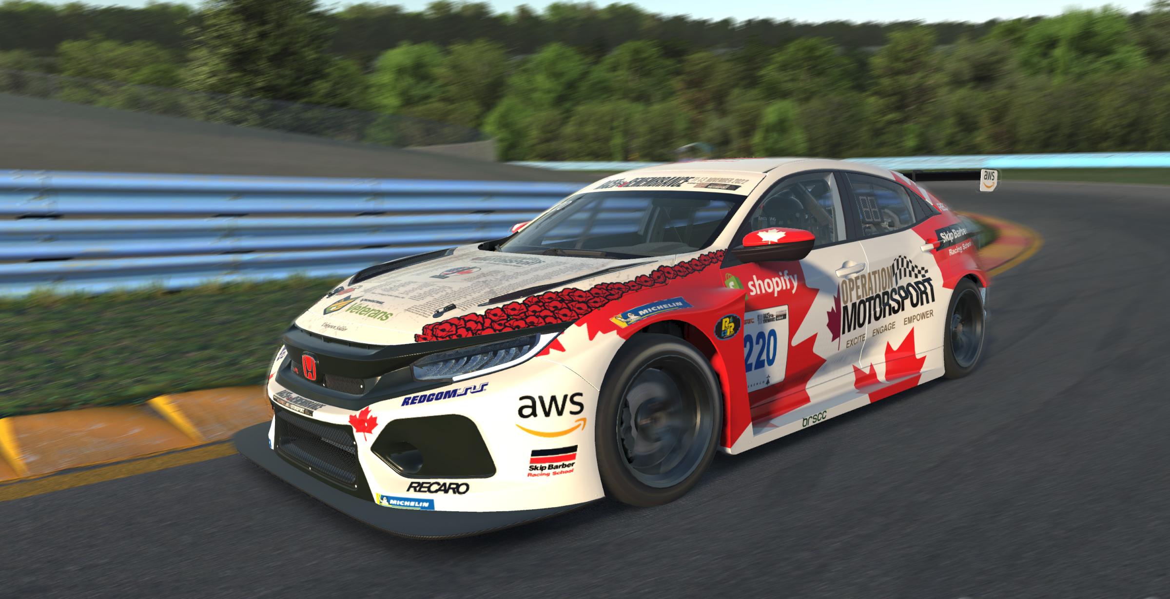 Preview of 2022 Operation Motorsport Race of Remembrance Canadian Entry by Andy Blackmore