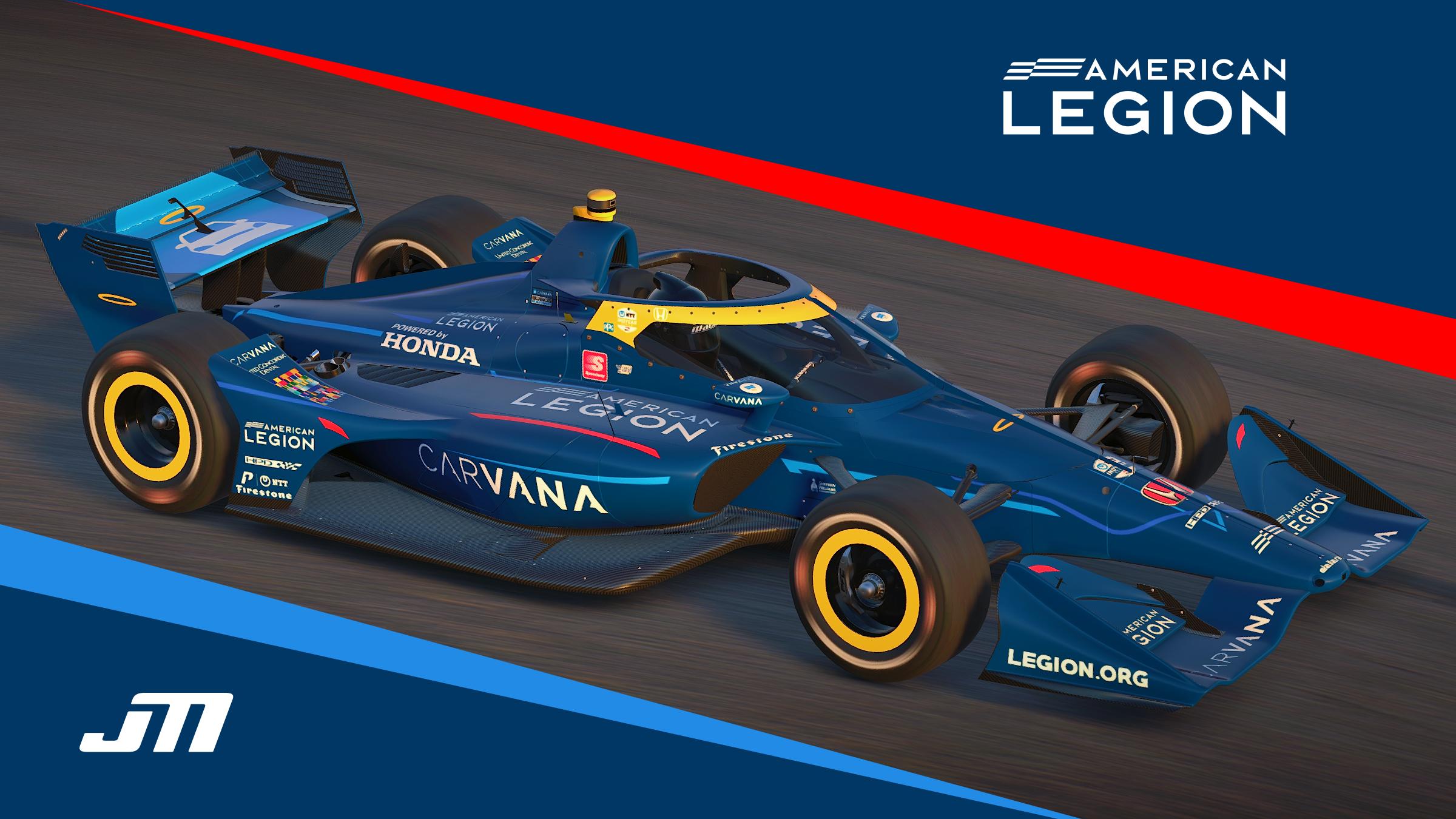 2022 Jimmie Johnson Carvana American Legion IndyCar by Jeff McKeand