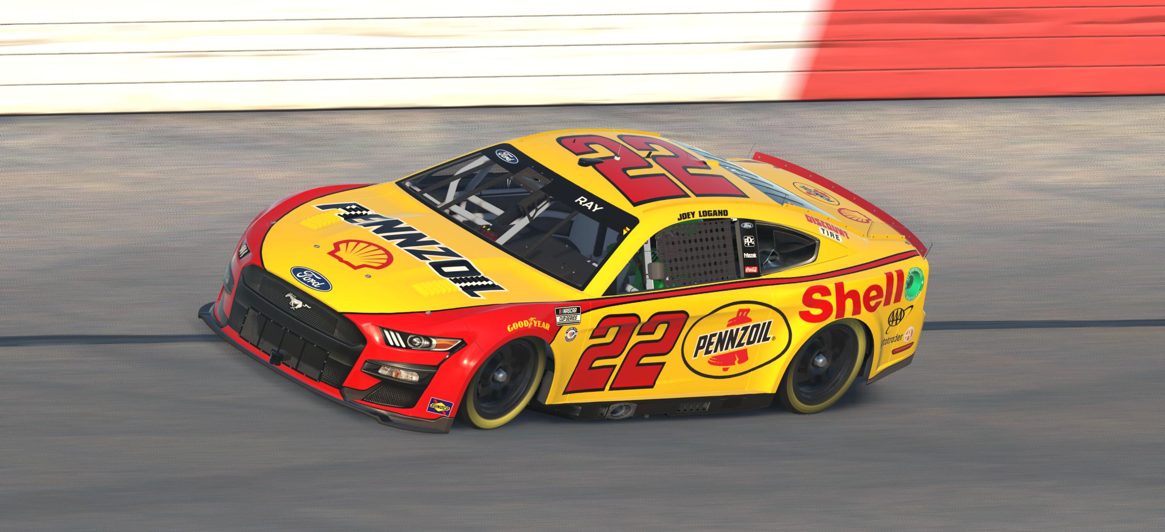 Joey Logano 2023 Shell Pennzoil Concept by Spenser Ray Trading Paints