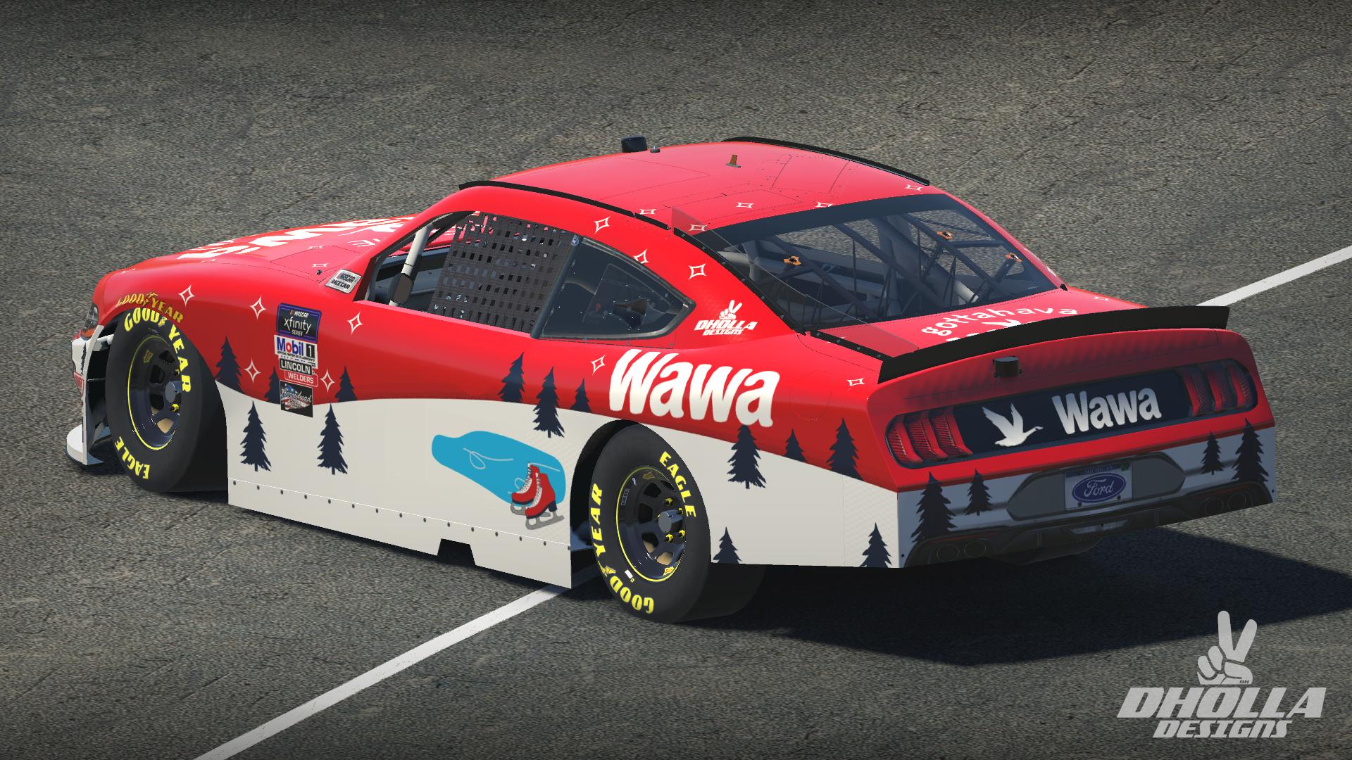 Preview of 2022 Tis The Wawa Season! Xfinity Ford Mustang (No Number / Extra Contigs) by Dylan Holland