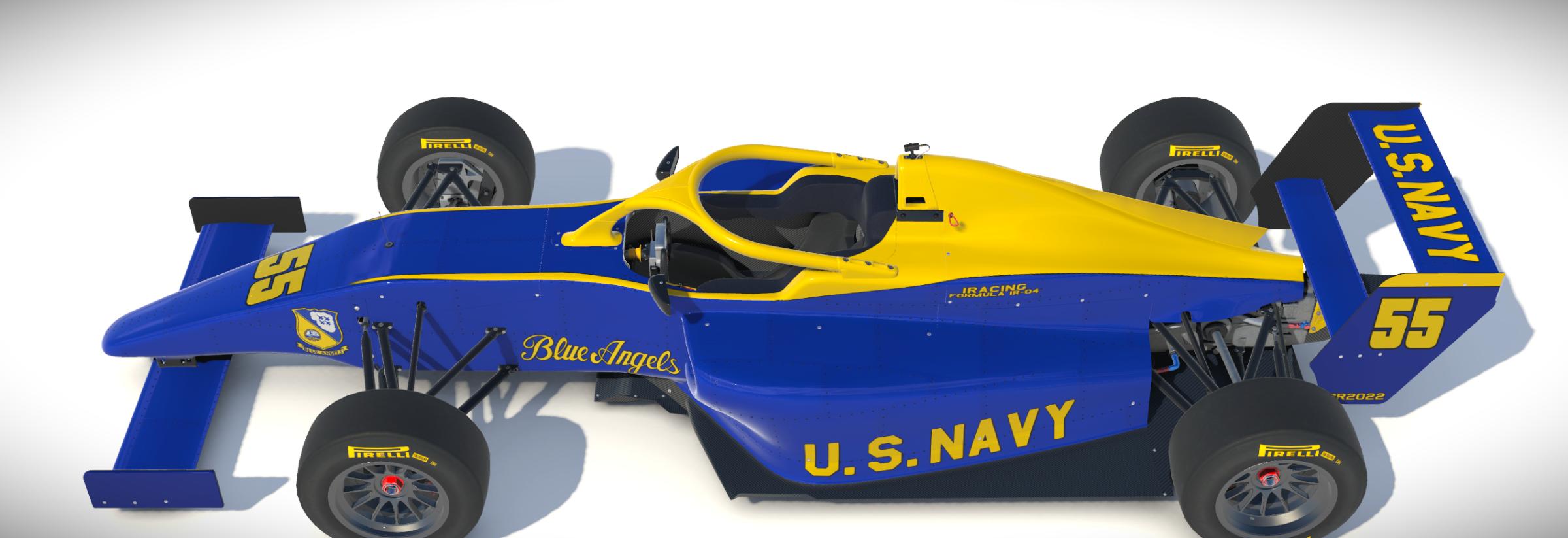 Preview of US Navy Blue Angels themed Formula iR-04 by Daniel Kranefuss