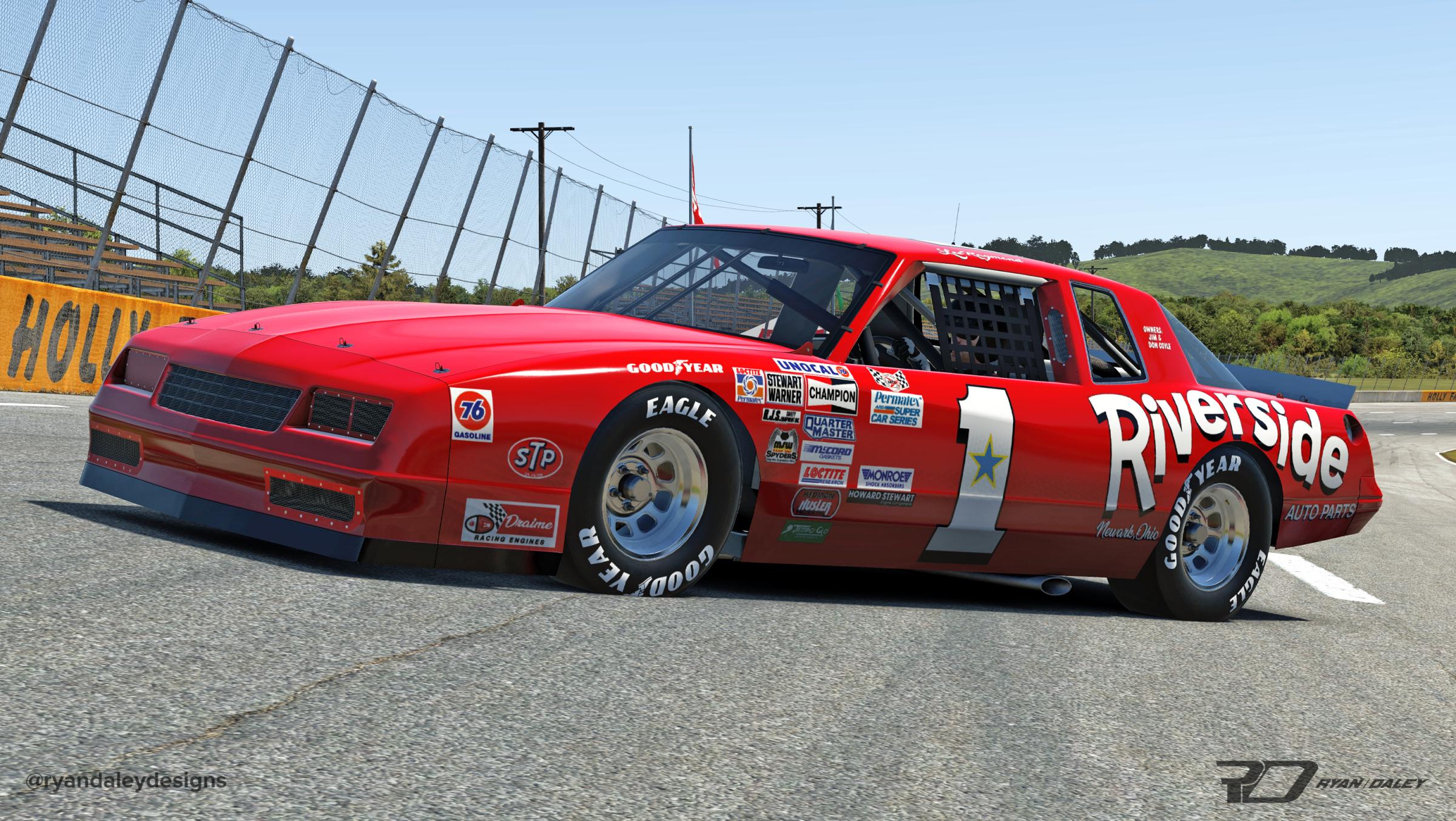 1986 1 Lee Raymond Riverside Auto Parts ARCA With Numbers by Ryan